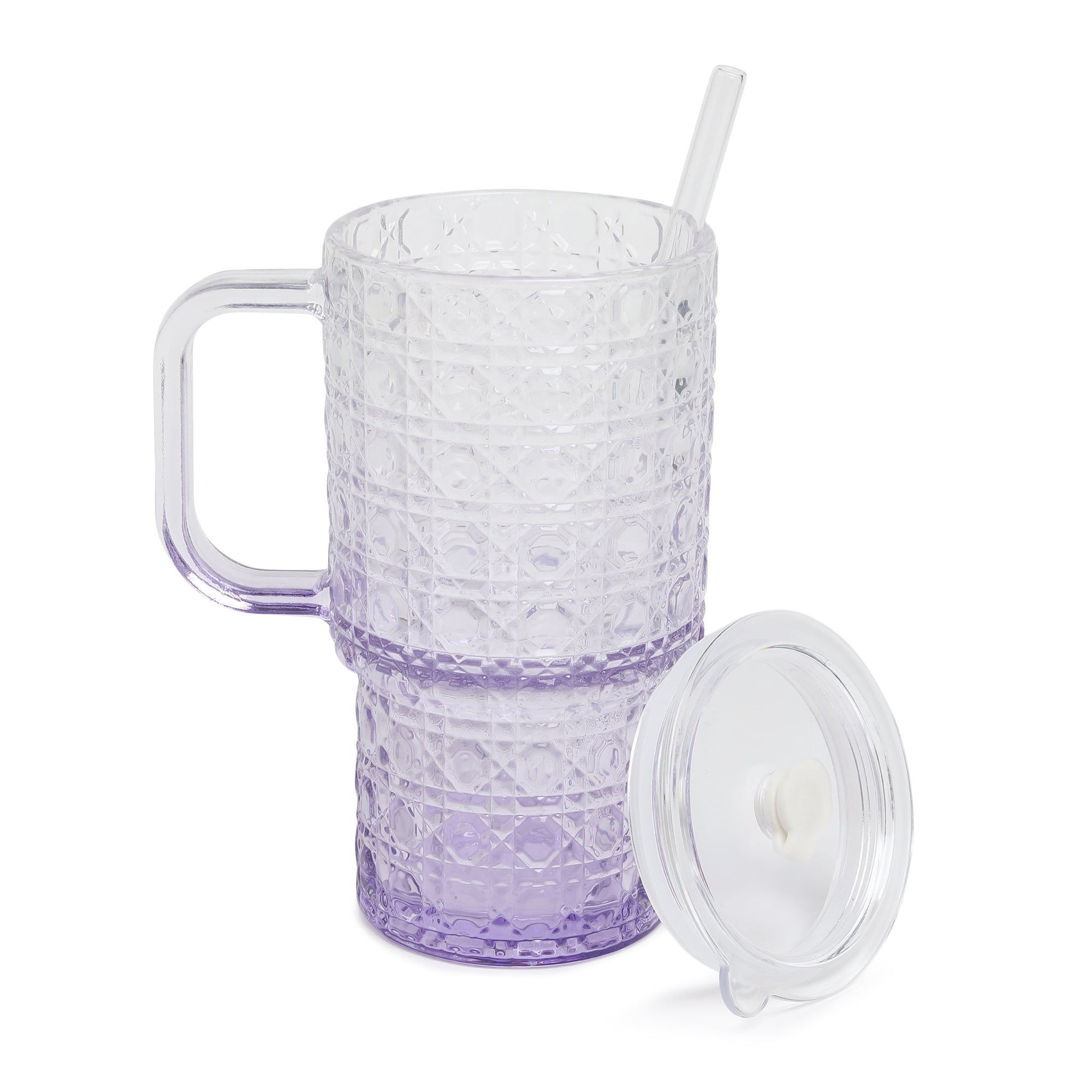 Verdelle Glass Tumbler Purple