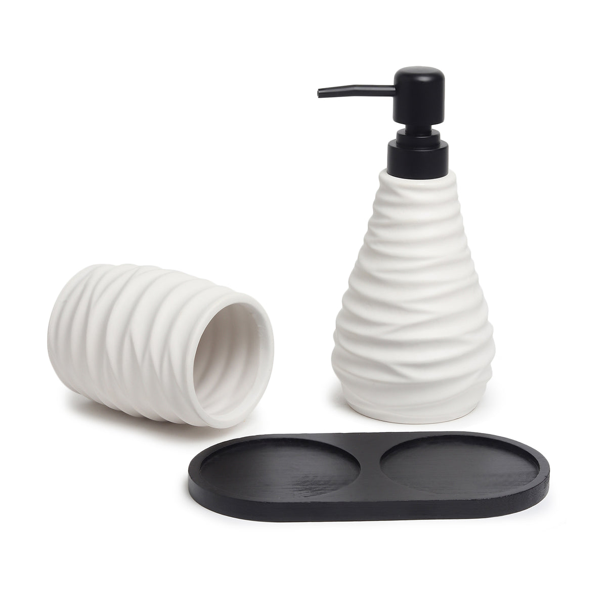 Drift Bathroom Set of 3 White