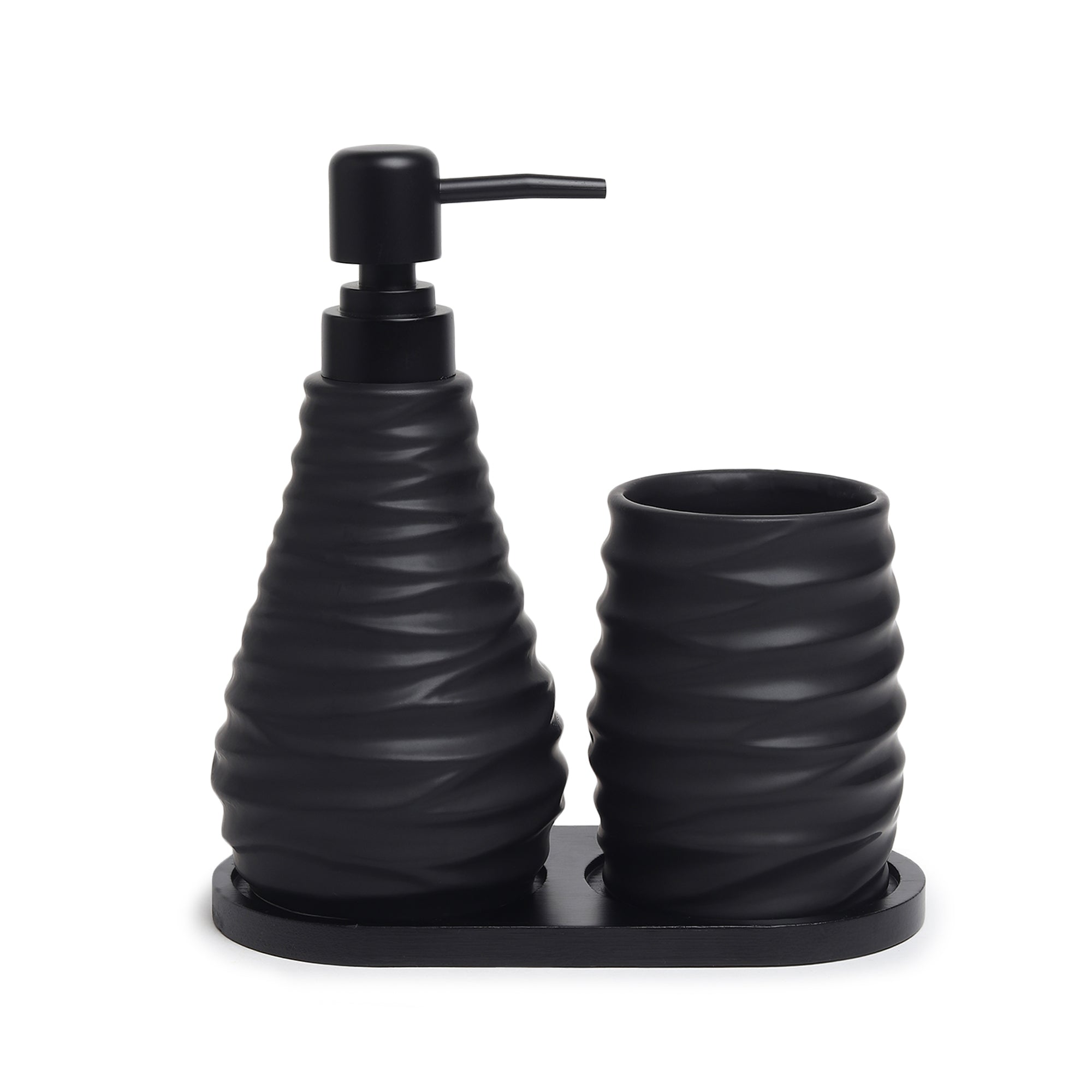 Drift Bathroom Set of 3 Black