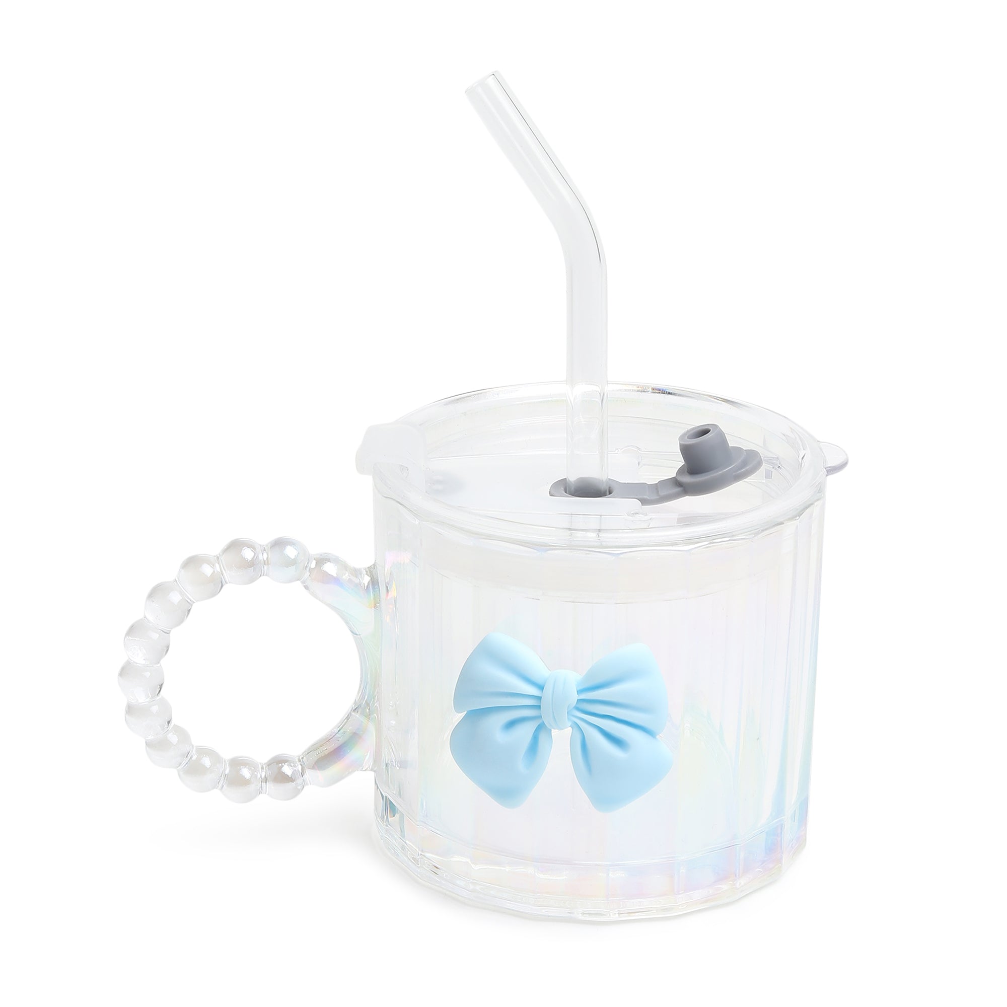 Colette Glass Tumbler Blue Bow