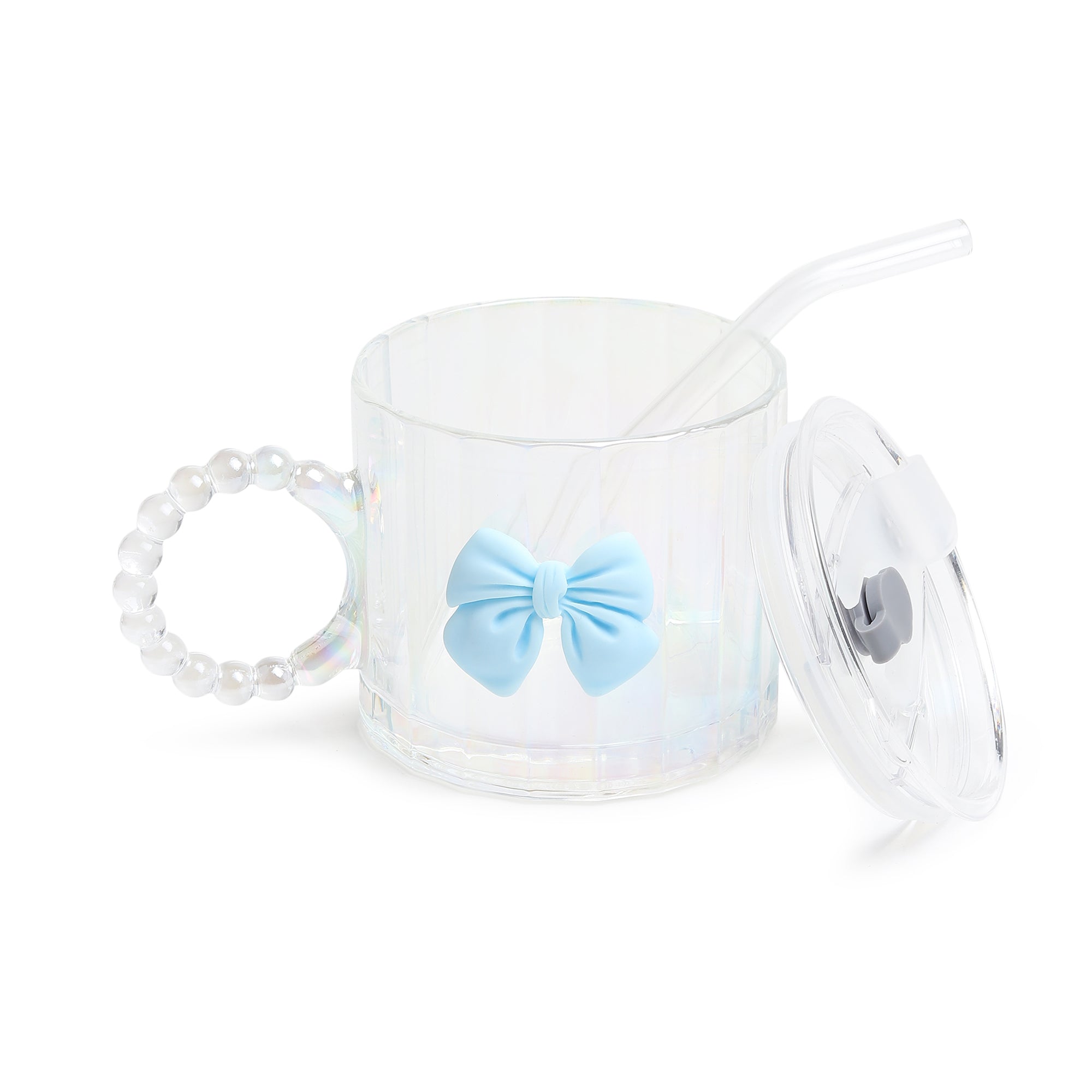 Colette Glass Tumbler Blue Bow
