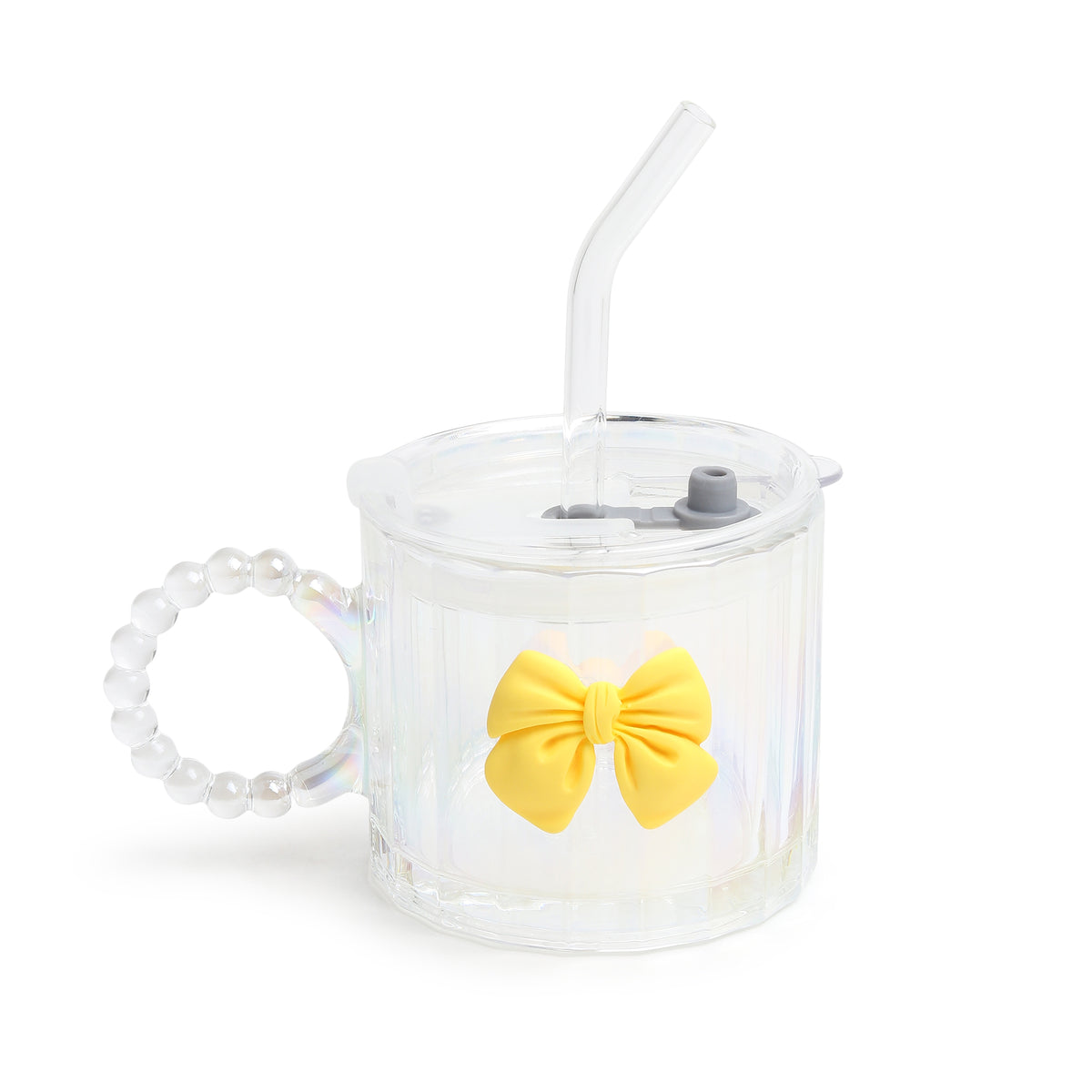 Colette Glass Tumbler Yellow Bow