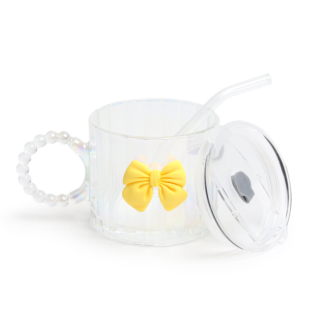 Colette Glass Tumbler Yellow Bow