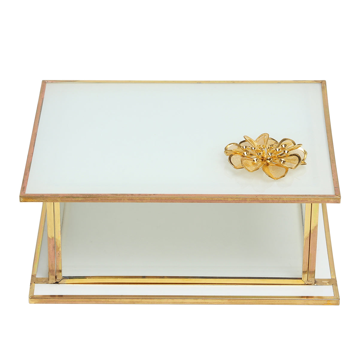 Livia's Flower Small Glass jewelry Box
