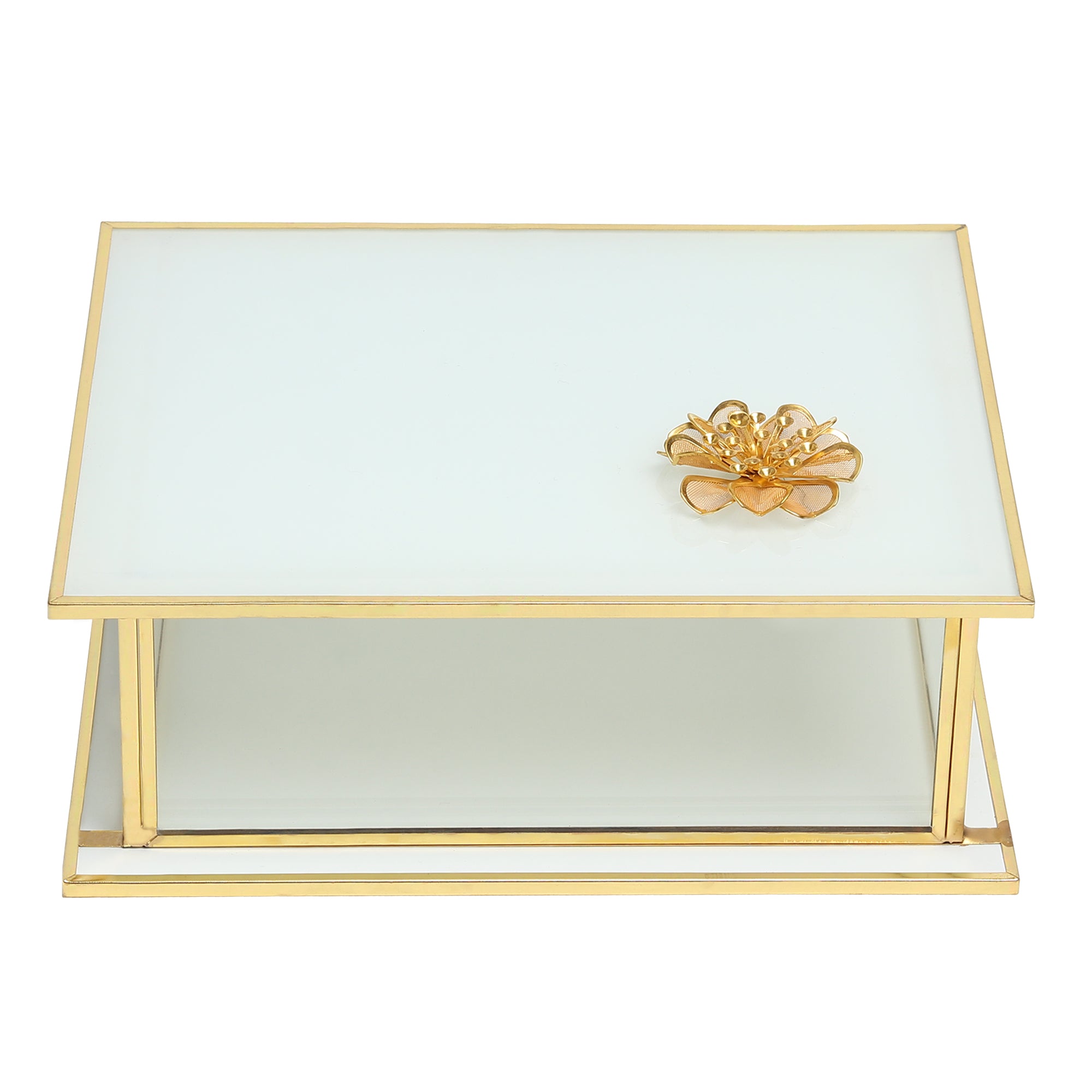 Livia's Flower Box Medium Glass jewellery Box