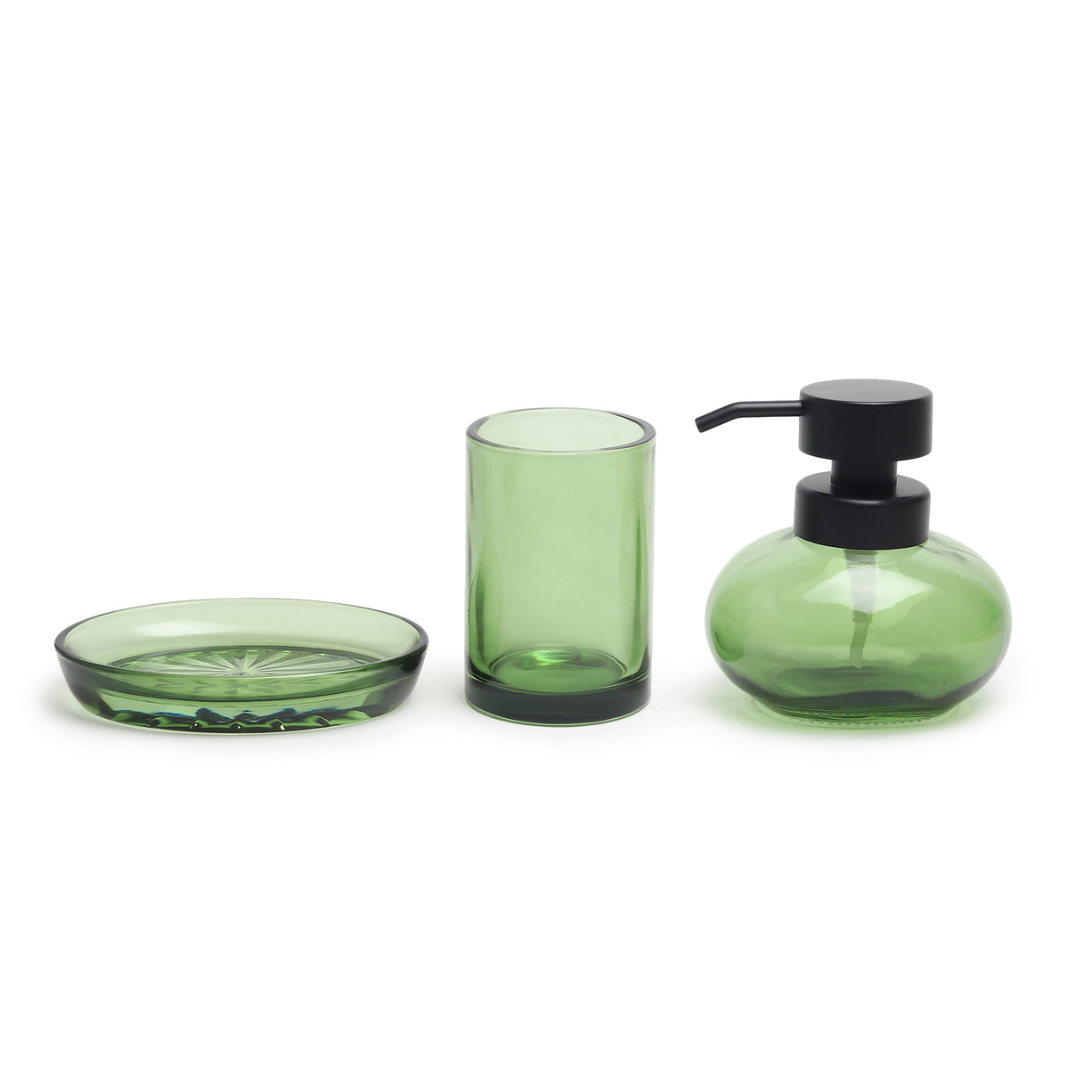 Bramble Green Bathroom Set