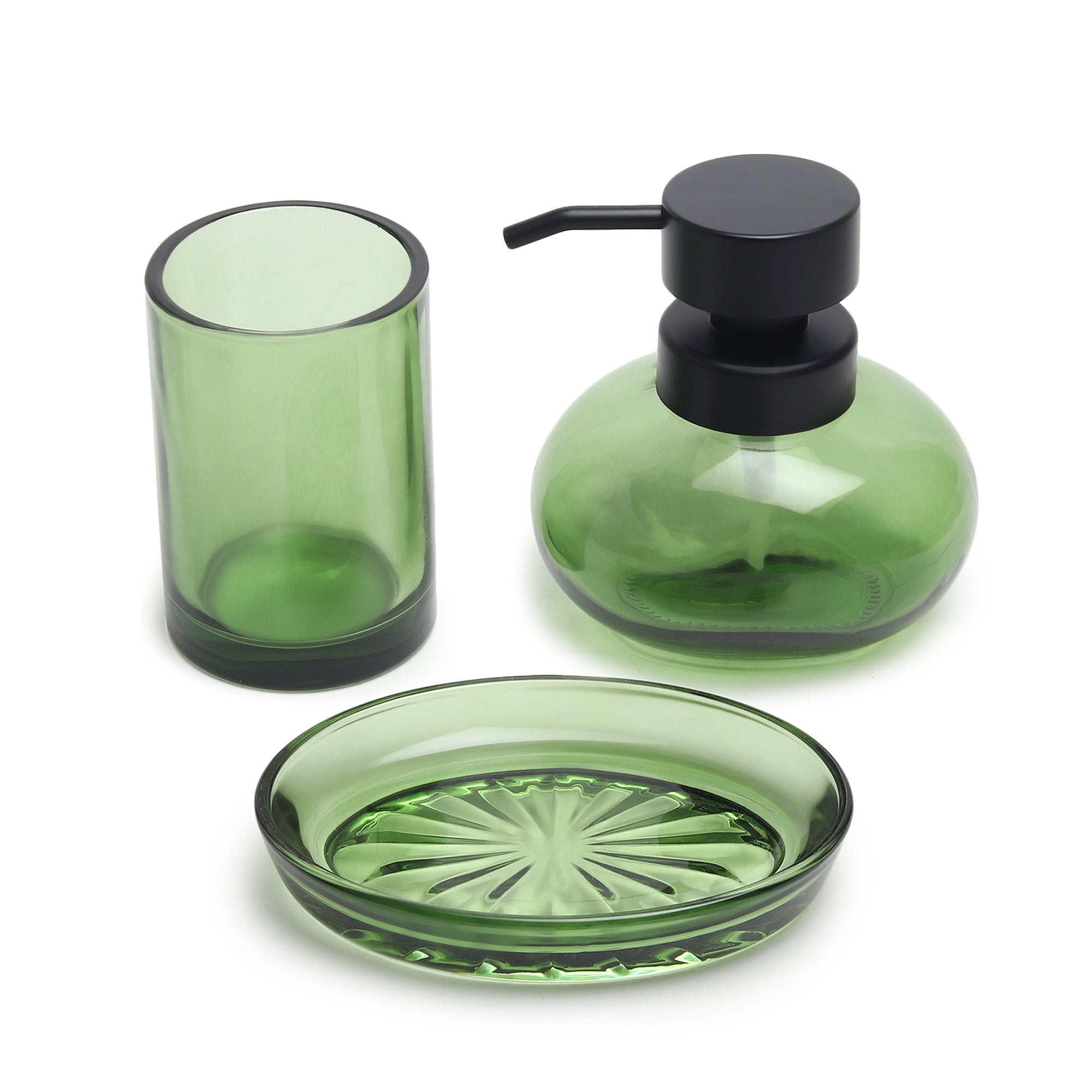 Bramble Green Bathroom Set