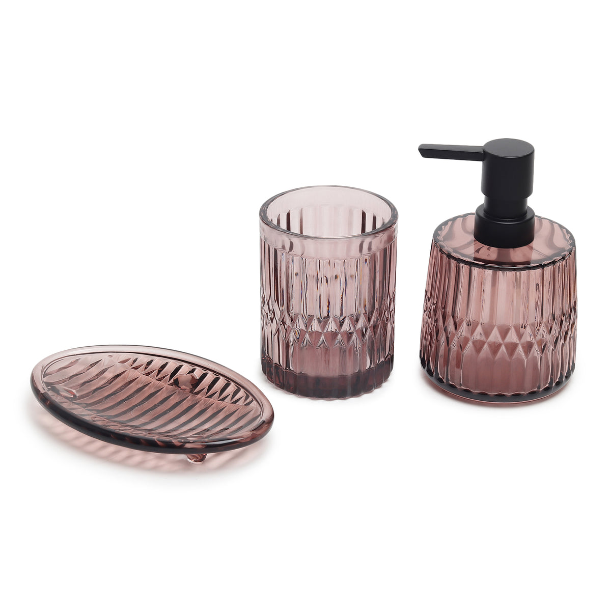 Violetta Ribbed Bathroom Set