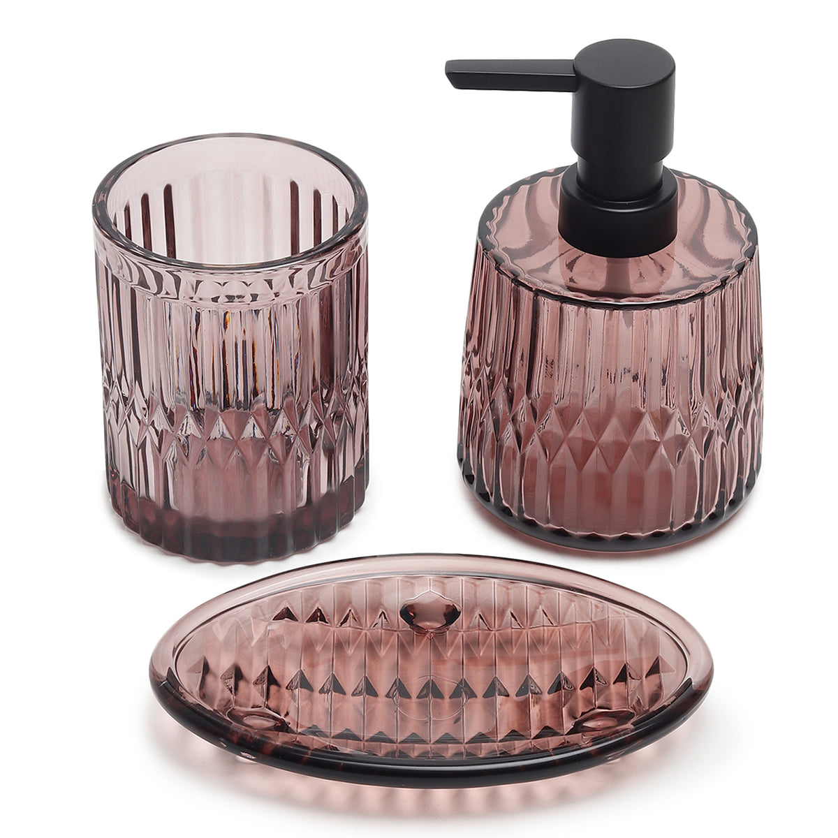 Violetta Ribbed Bathroom Set