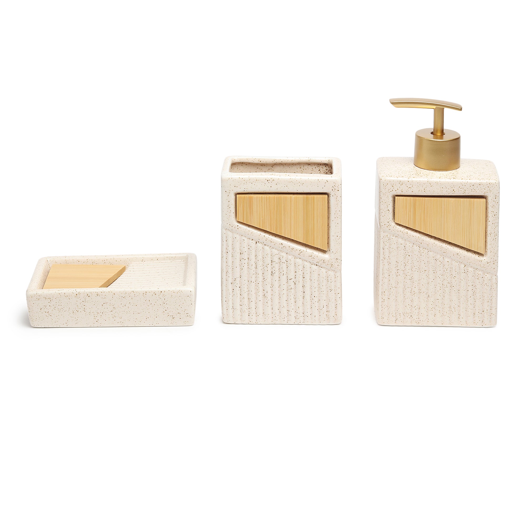Terrazzo Block Bathroom Set of 3