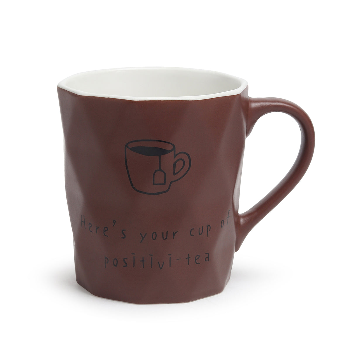Positive-Tea Grey ceramic cup