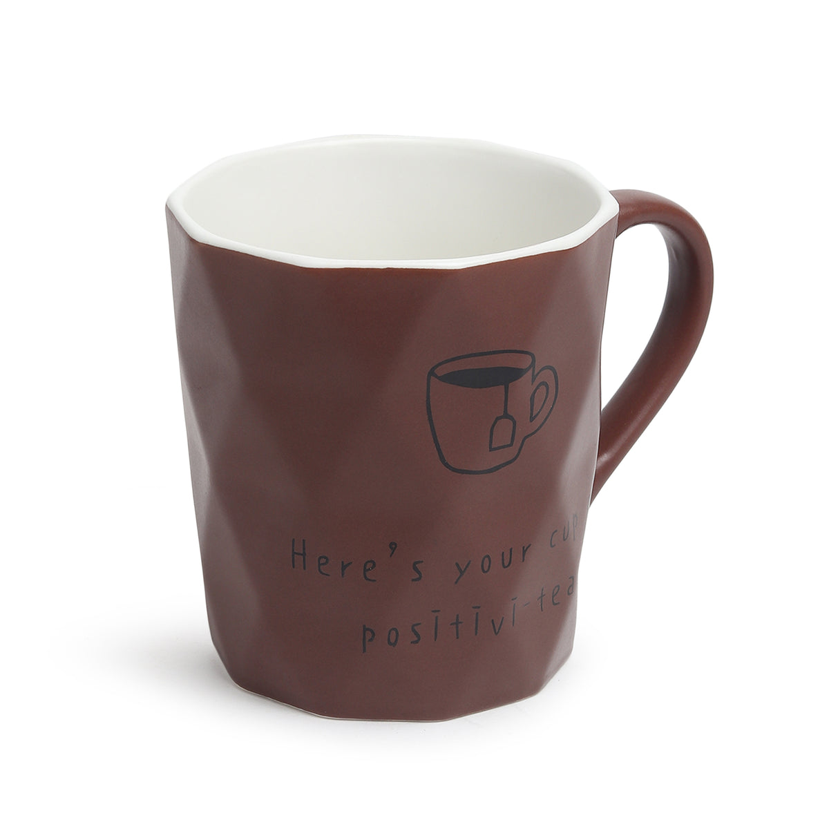 Positive-Tea Grey ceramic cup