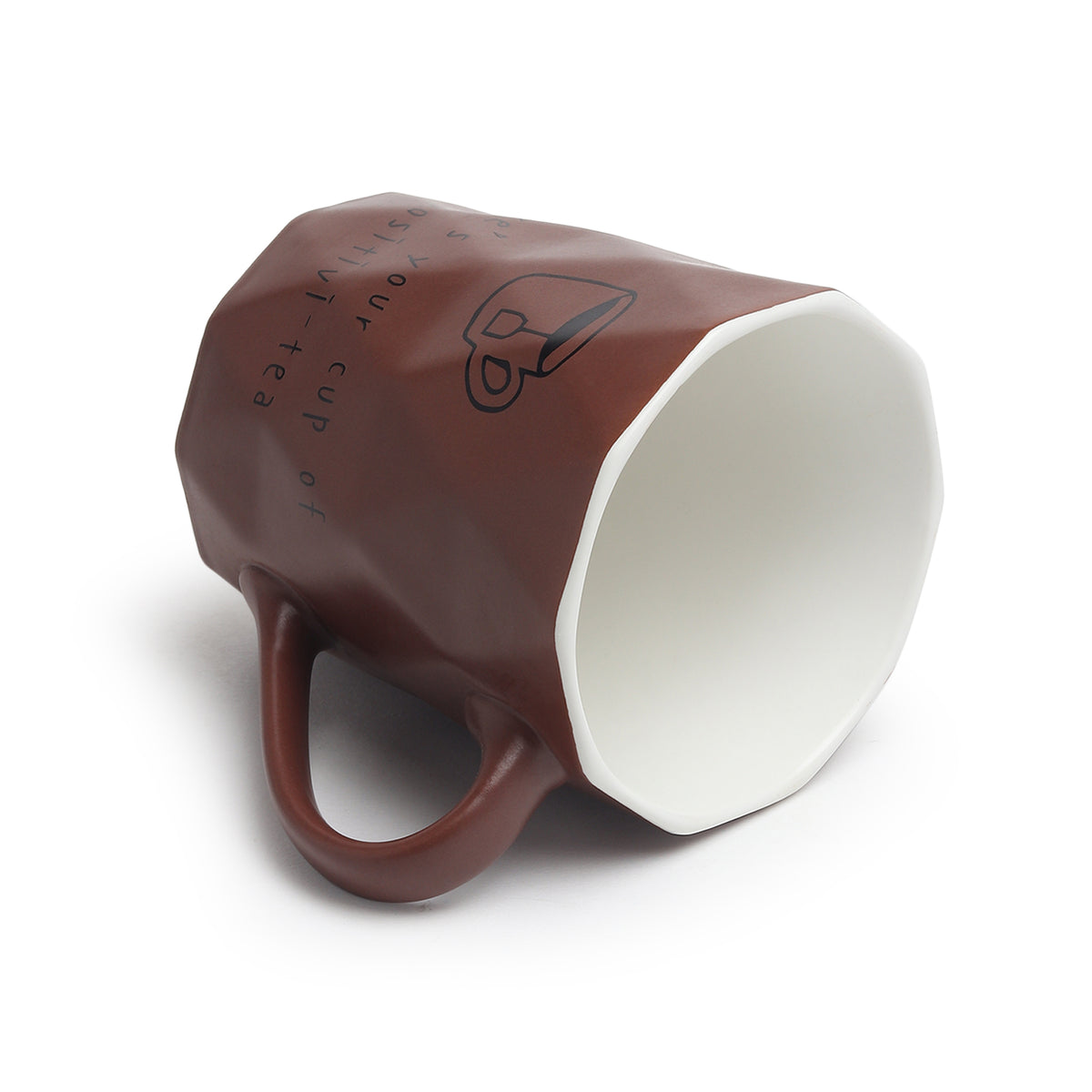 Positive-Tea Grey ceramic cup