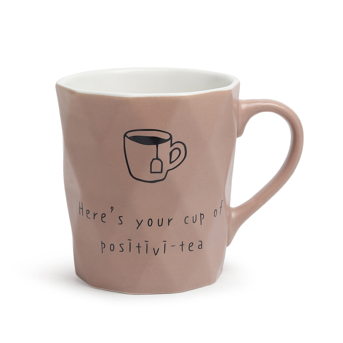 Positive-Tea Grey ceramic cup