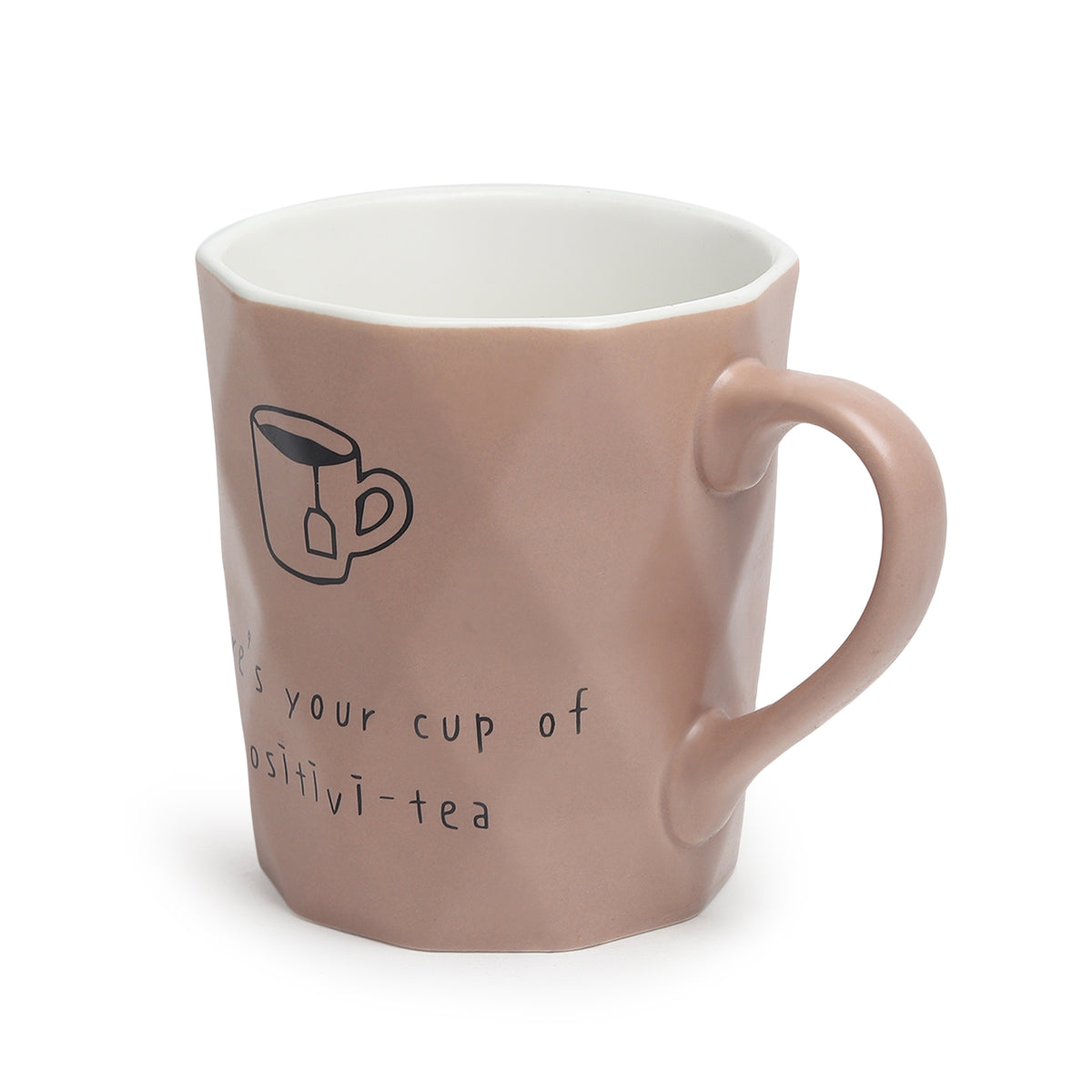 Positive-Tea Grey ceramic cup