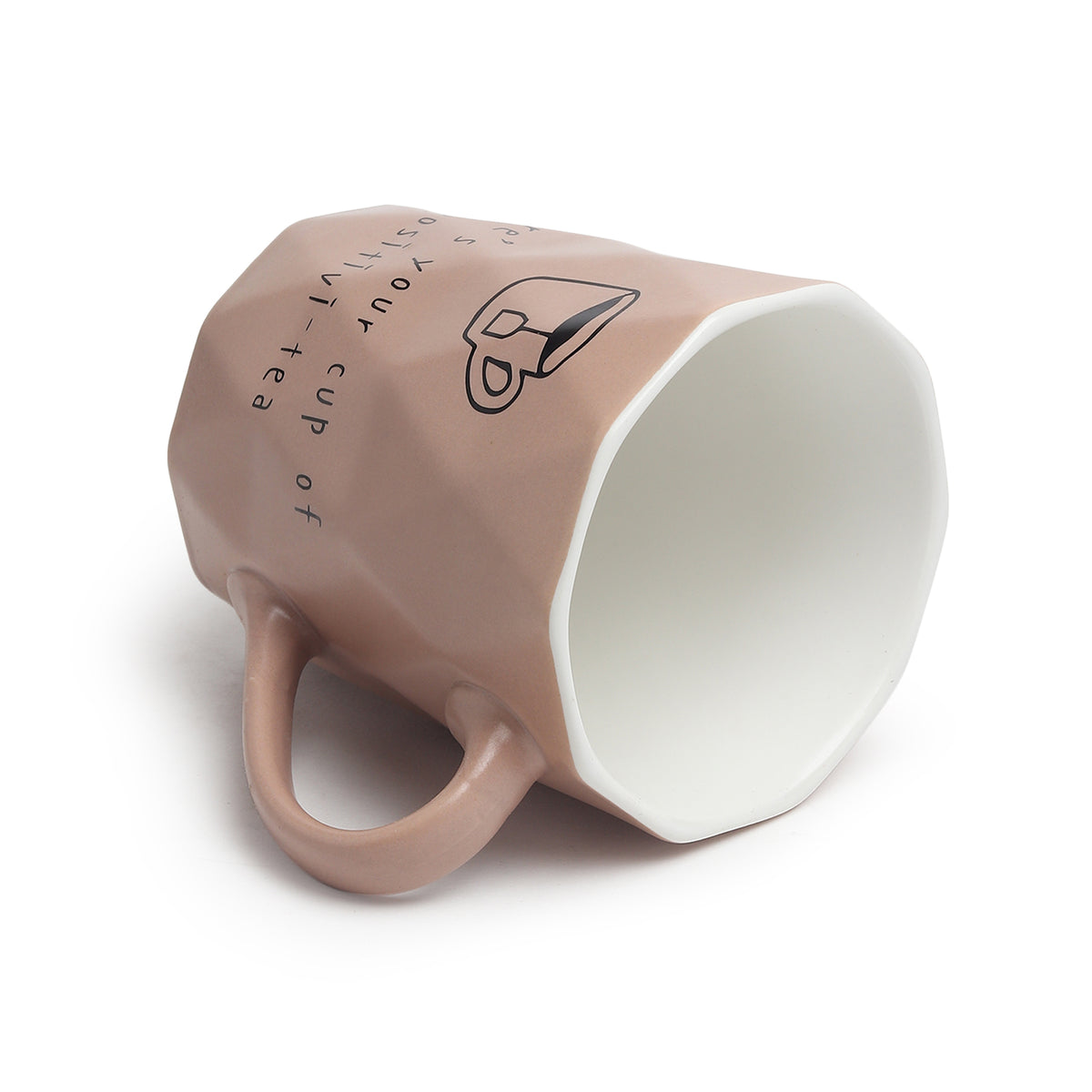 Positive-Tea Grey ceramic cup