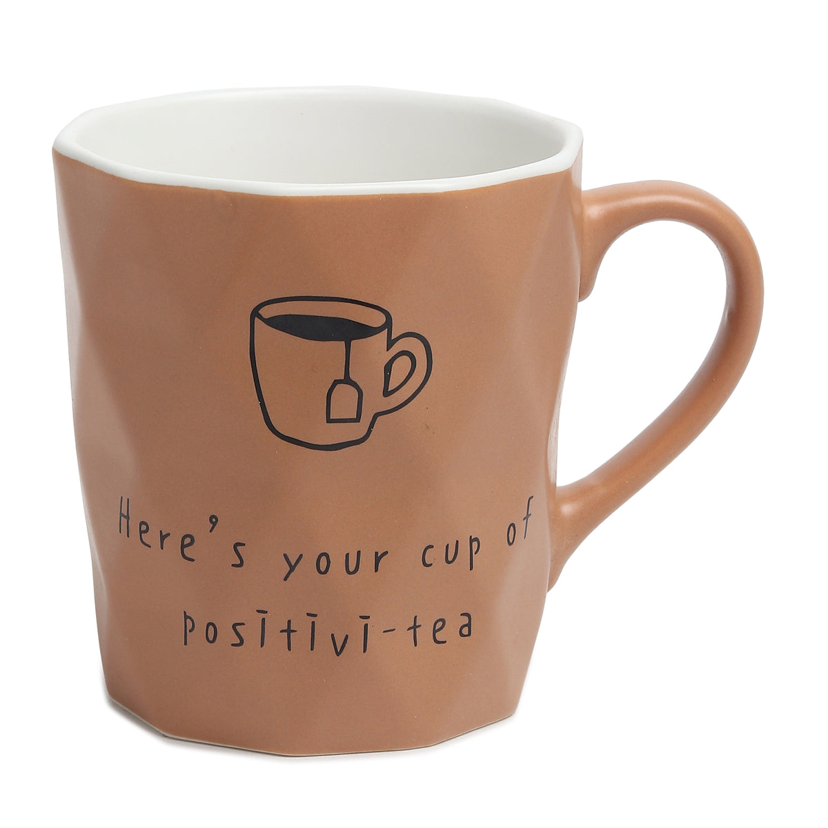 Positive-Tea Grey ceramic cup