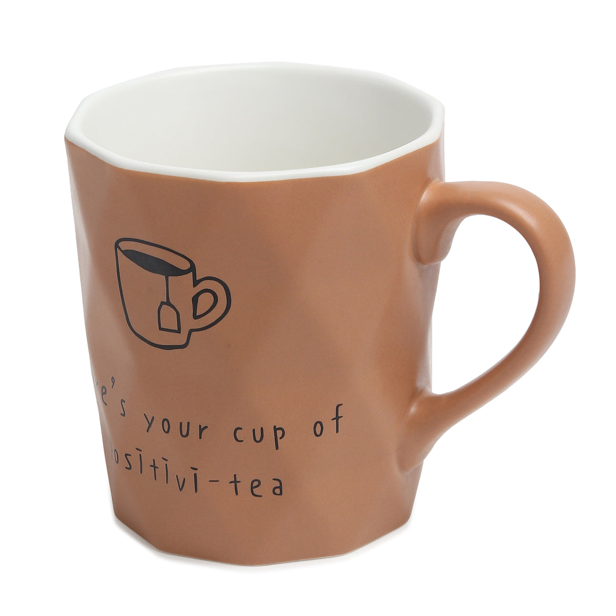 Positive-Tea Grey ceramic cup