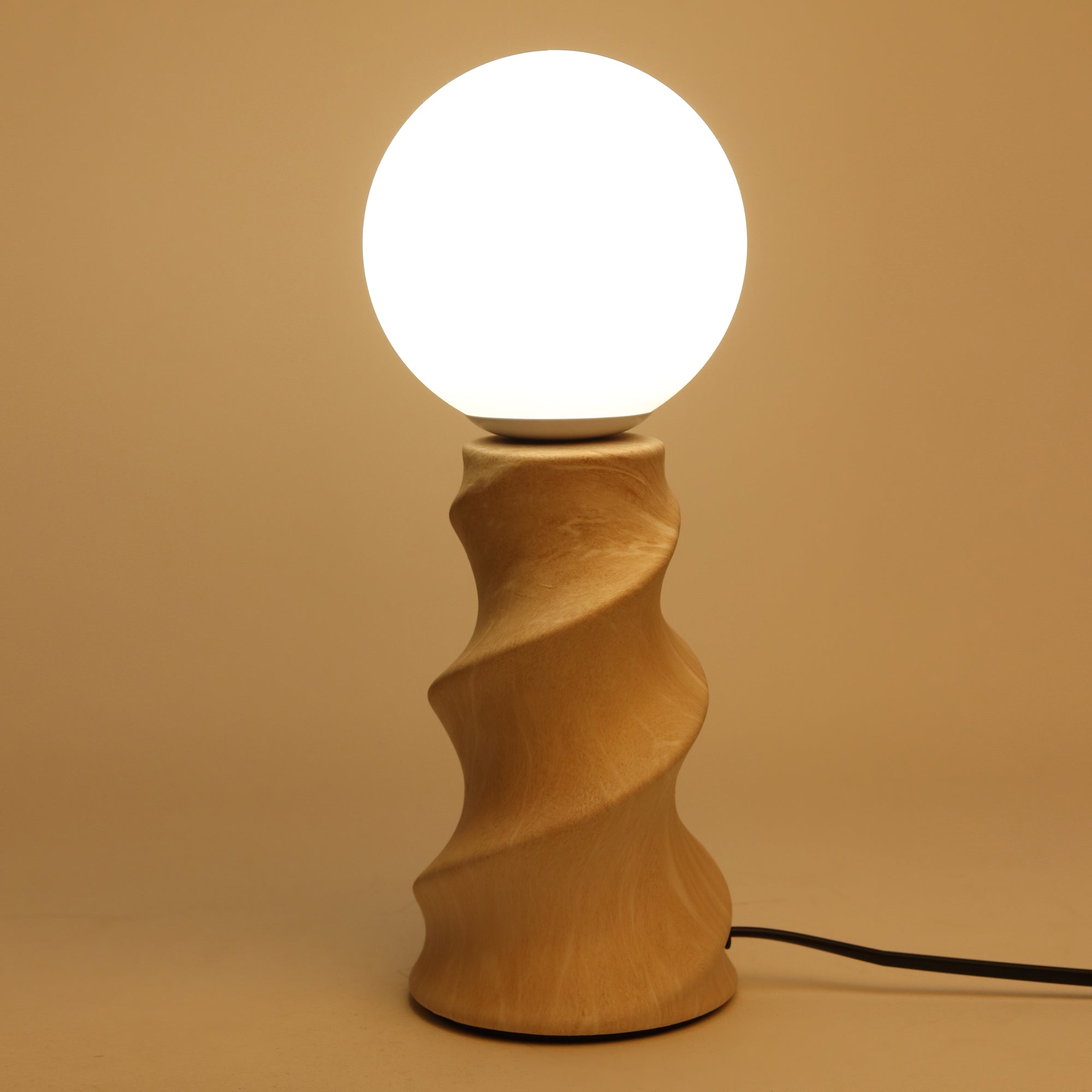 Twist Forme Brown Table Lamp