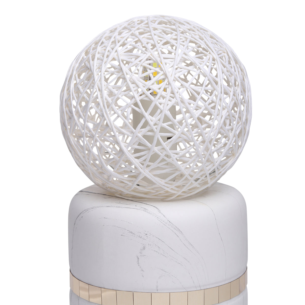 Weave Forme White Table Lamp