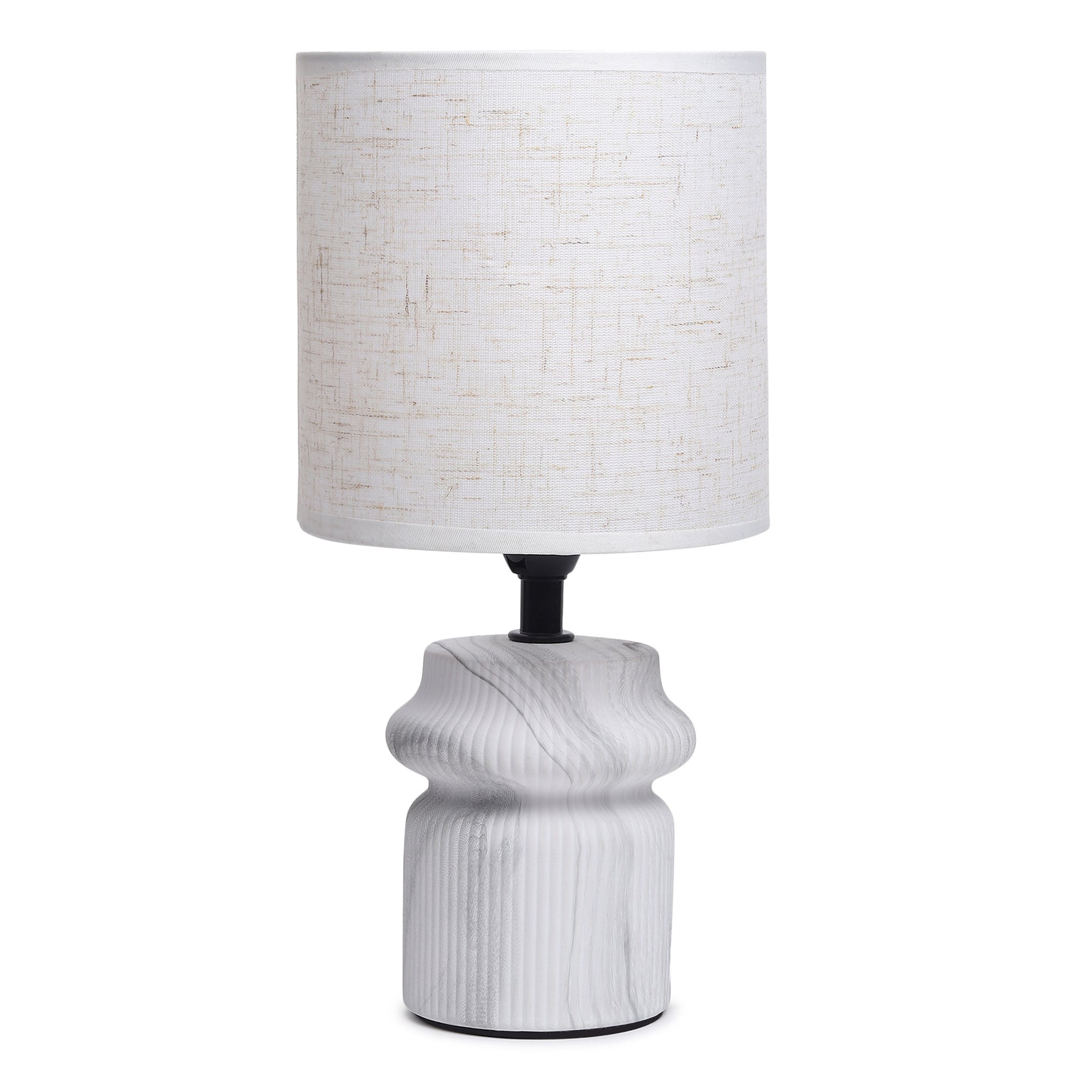 Ruffle Forme Grey Table Lamp