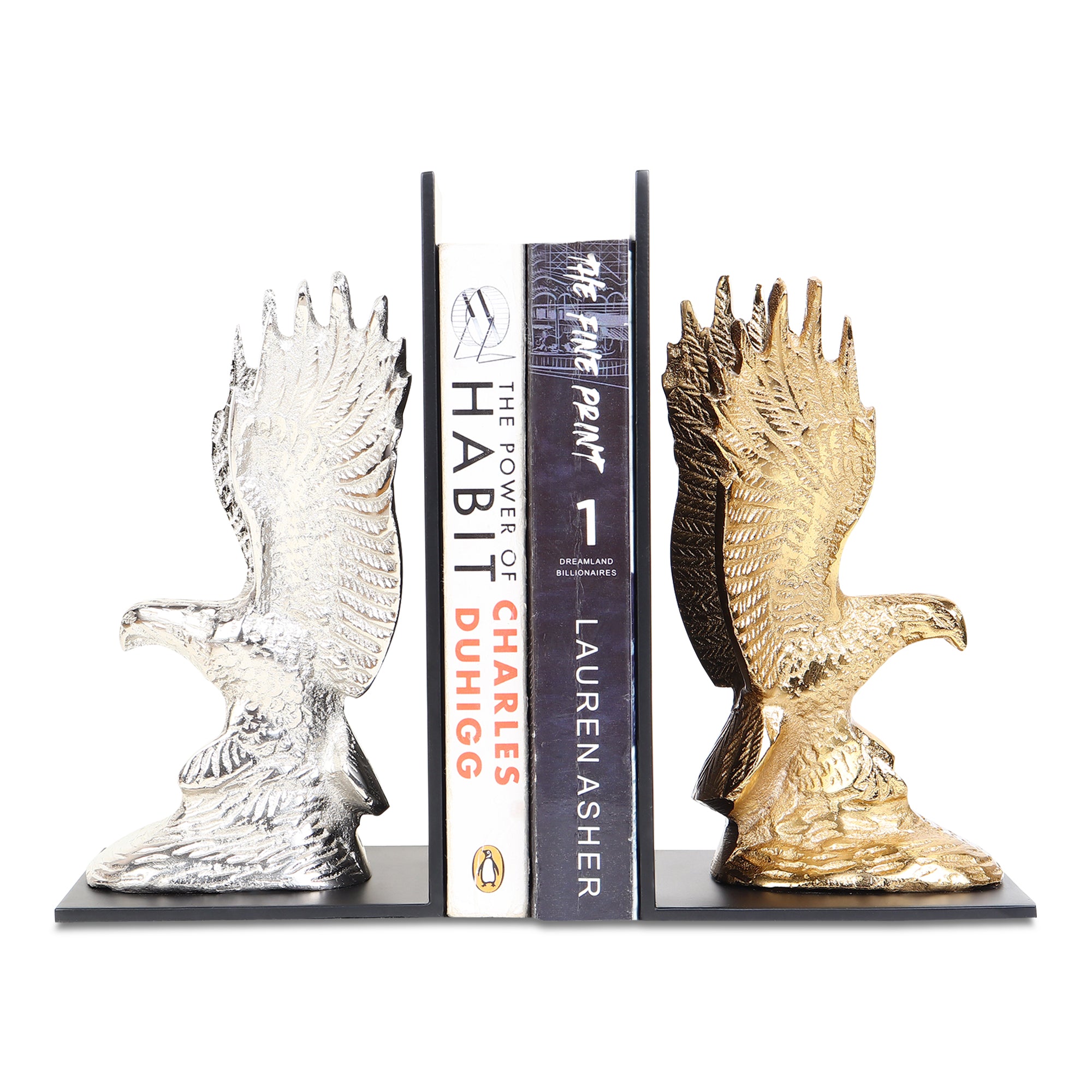 The Helion Pair Bookend Gold & Silver