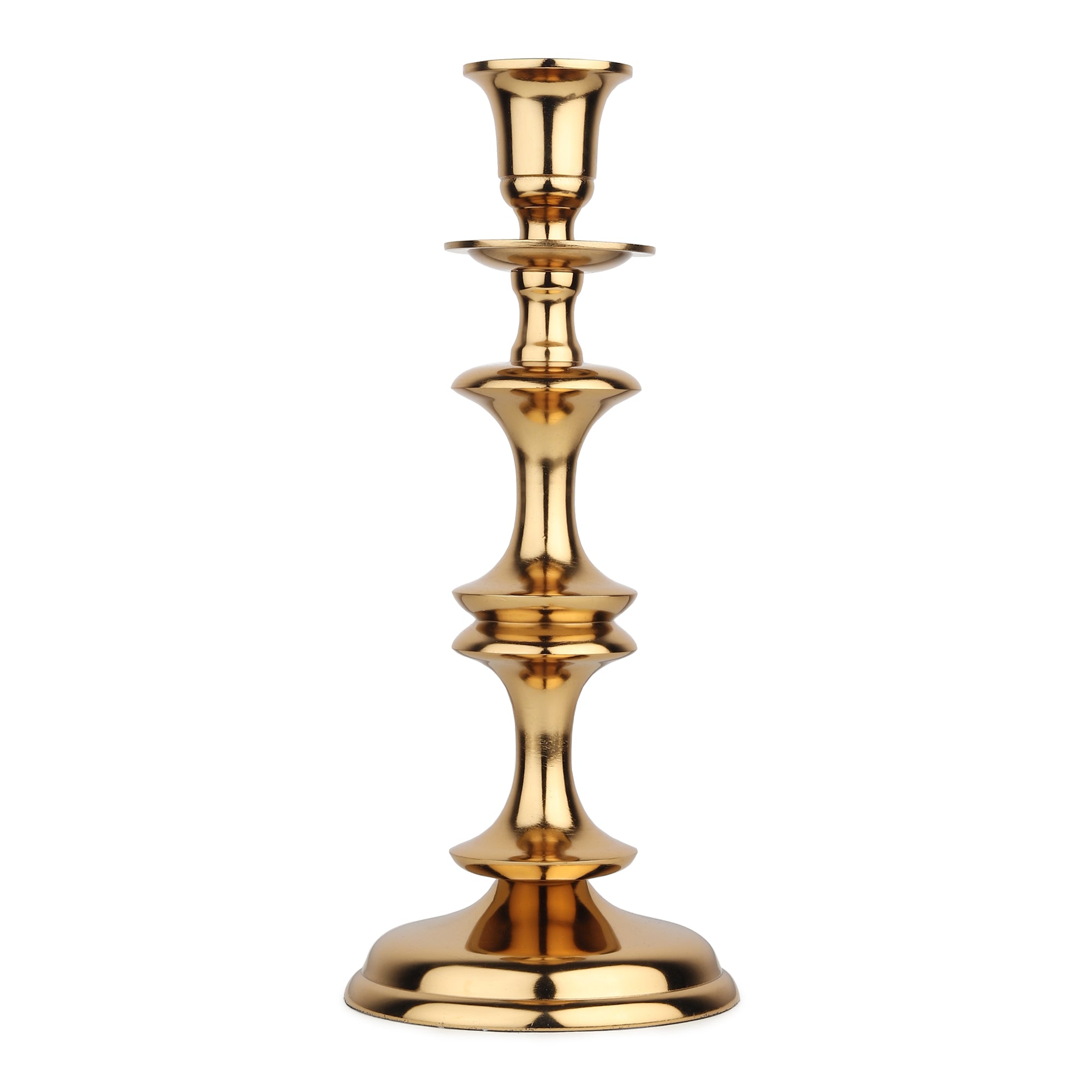 Imperium Solo Tall Gold Candleholder