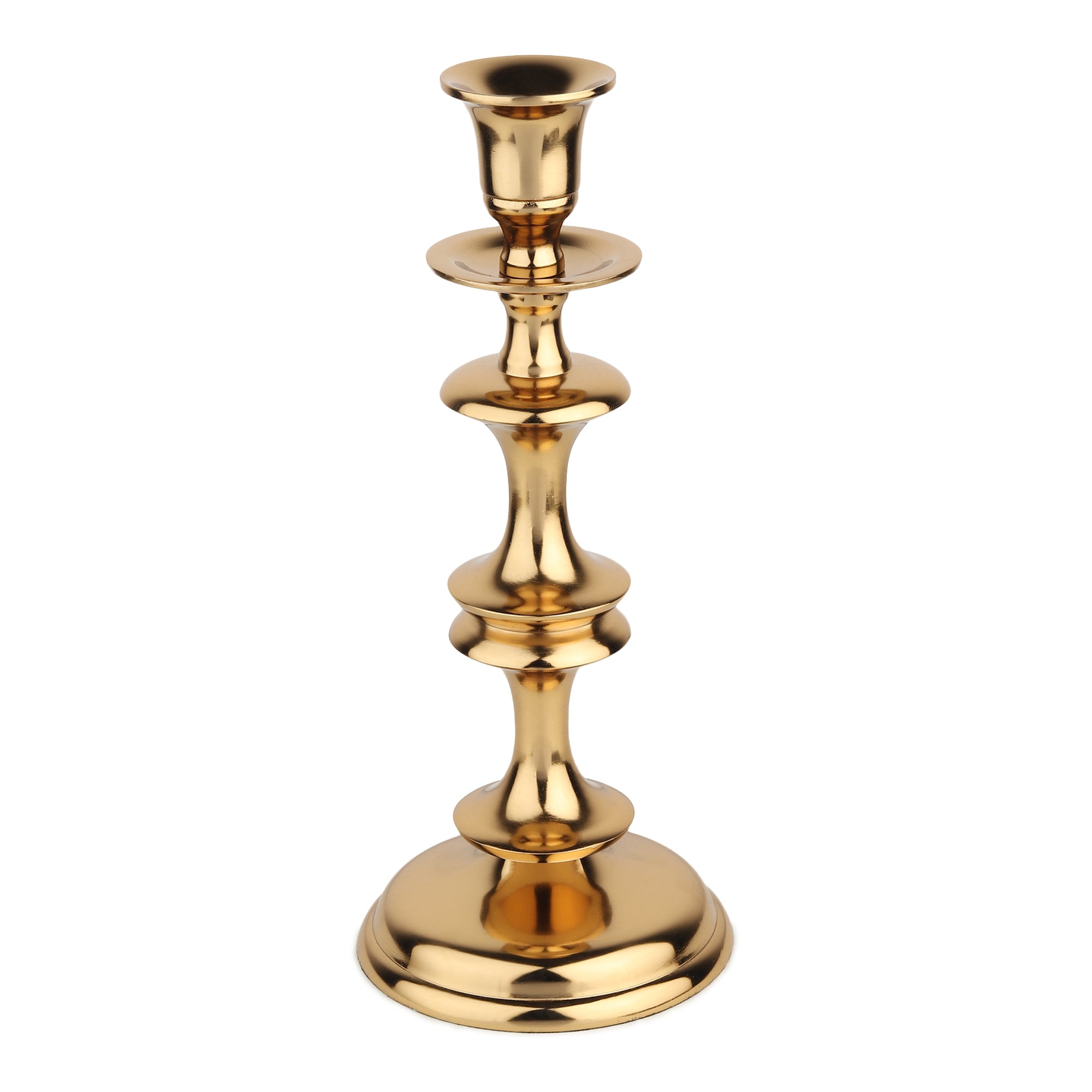 Imperium Solo Tall Gold Candleholder