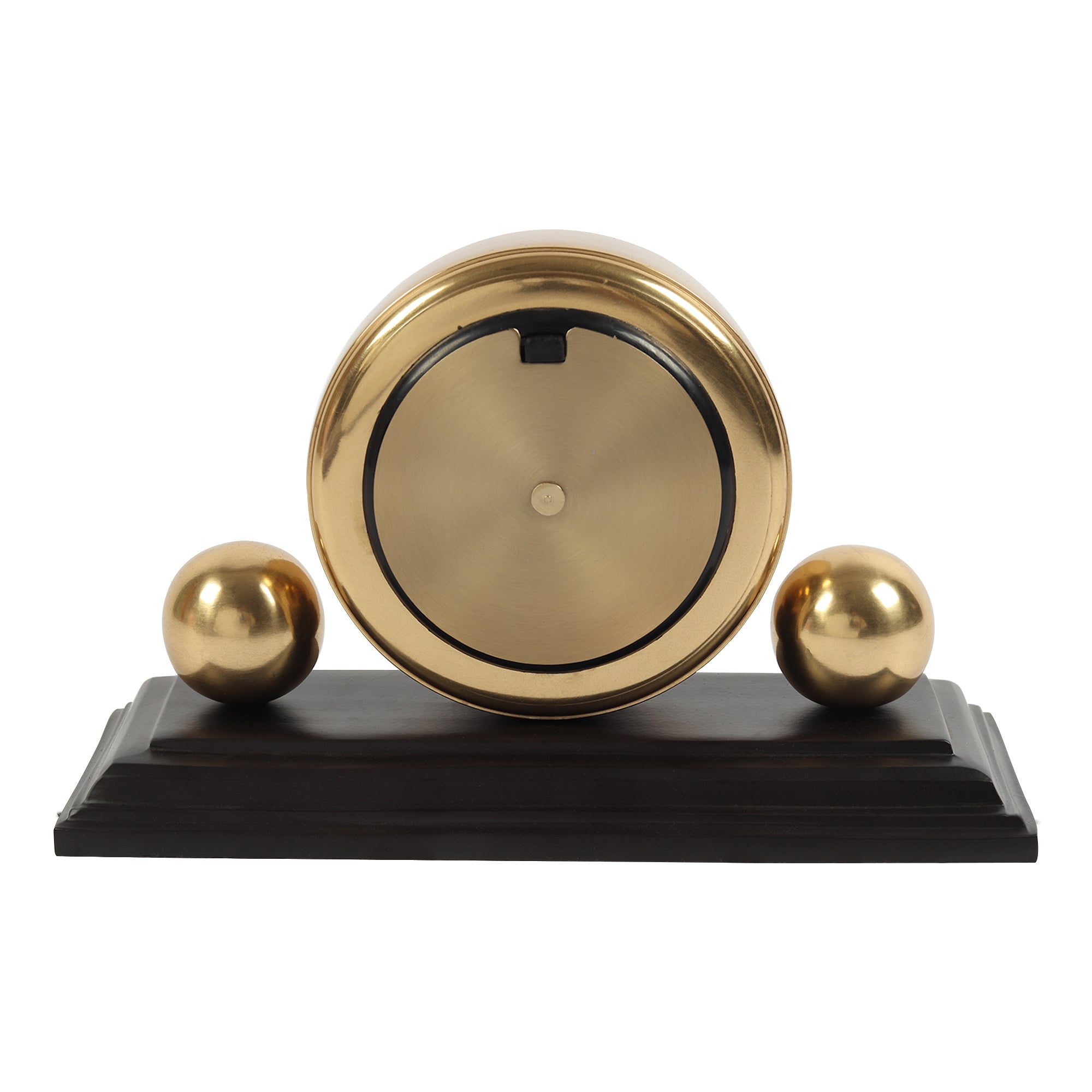 Orbitron table clock in gold