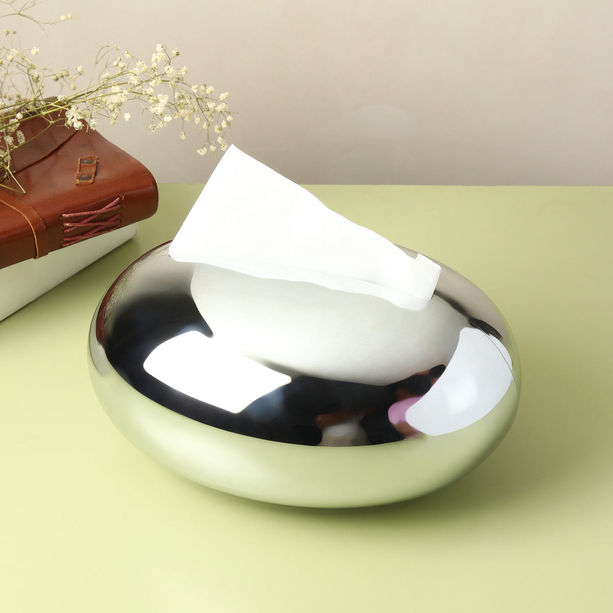 Mercury Silver Napkin Box