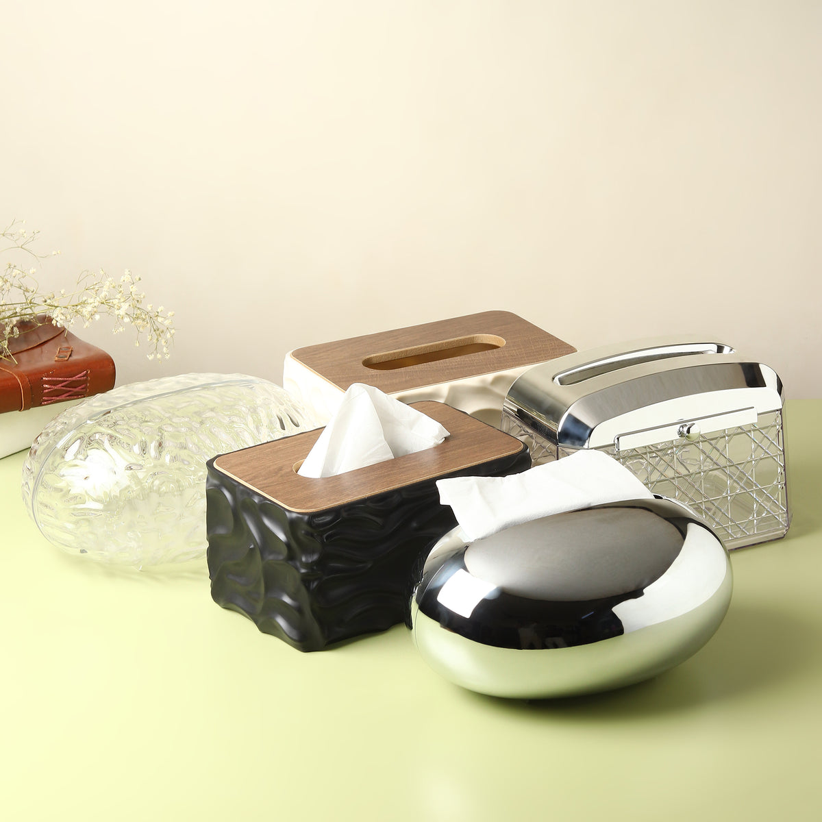 Mercury Silver Napkin Box