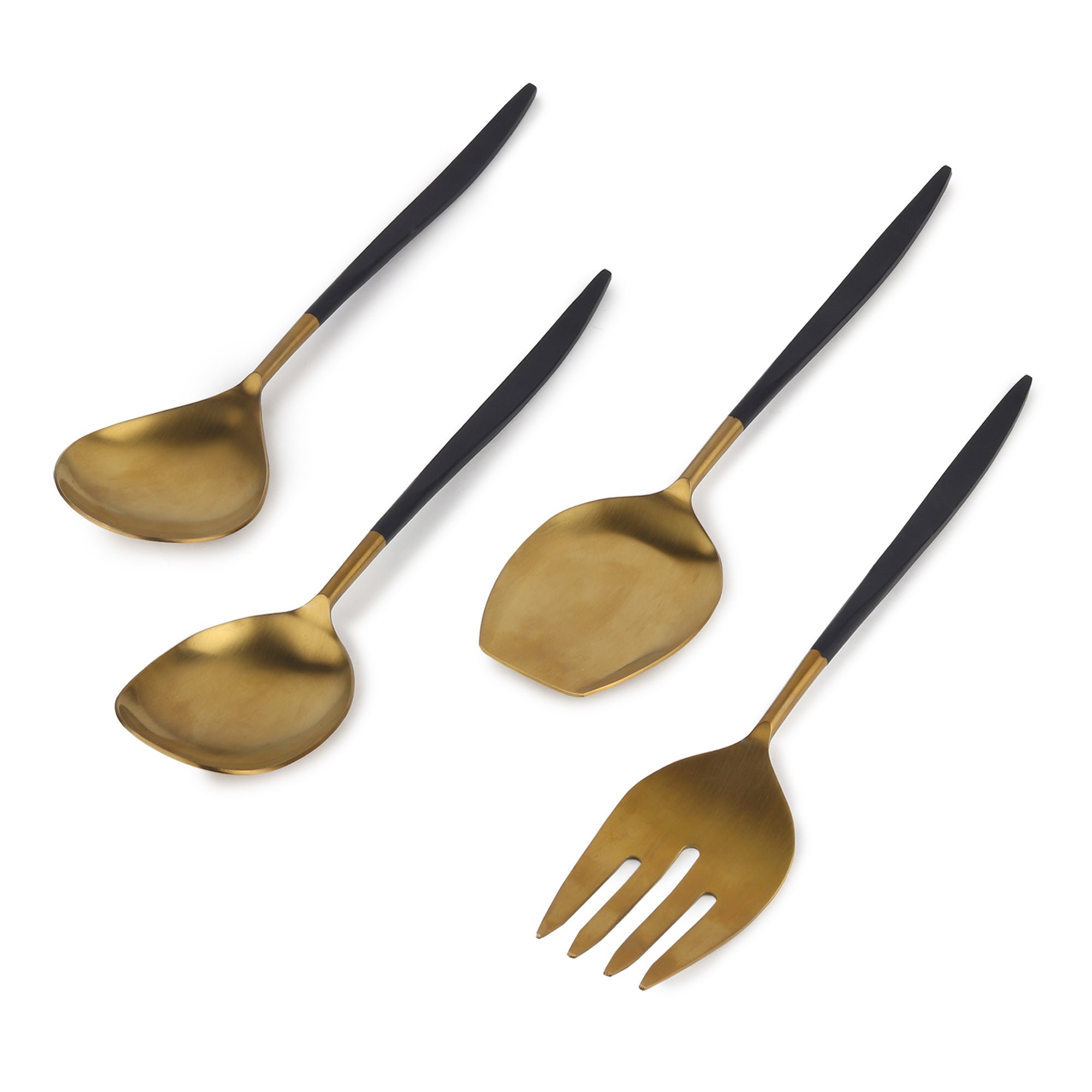 Midnight Opulence Gold Serving set