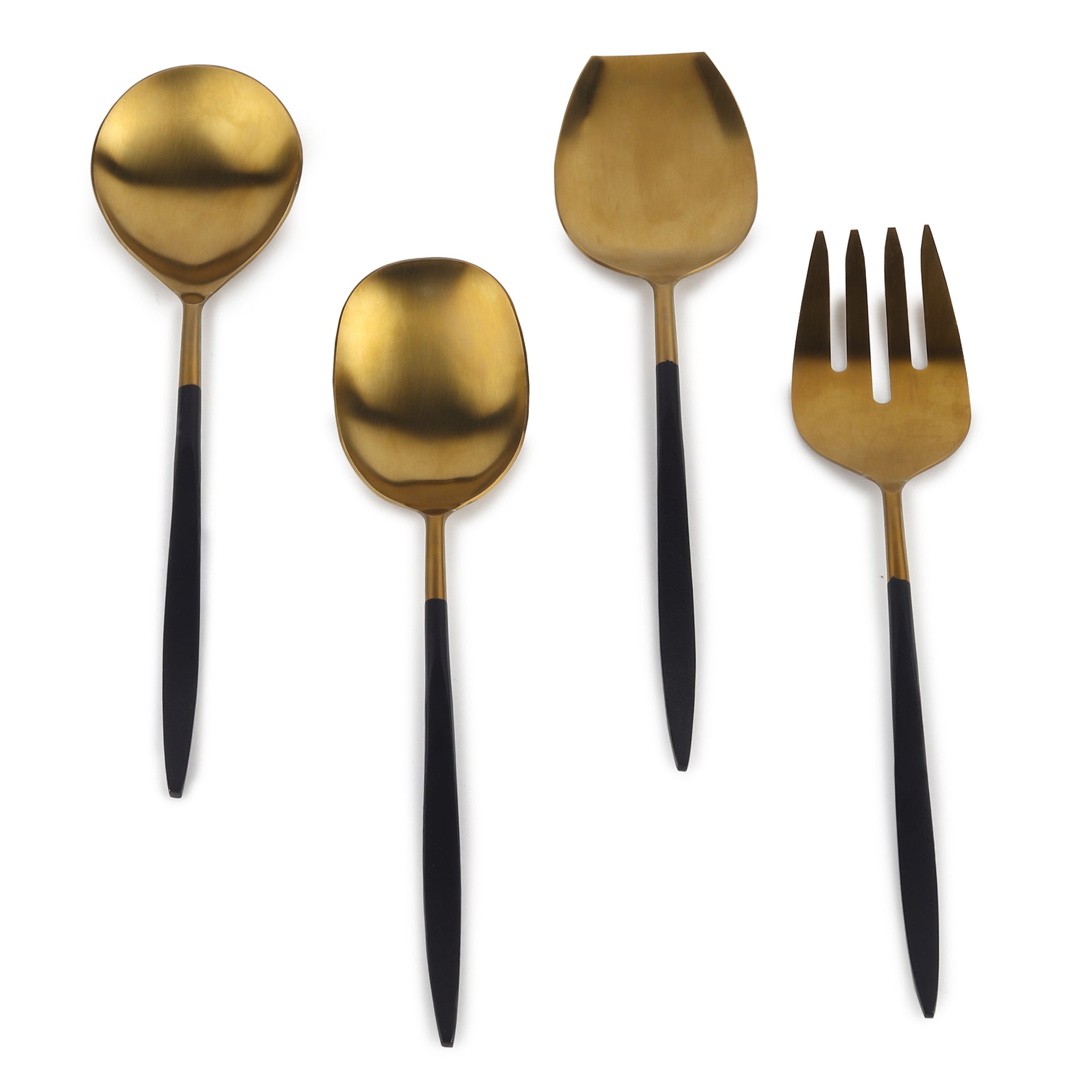 Midnight Opulence Gold Serving set