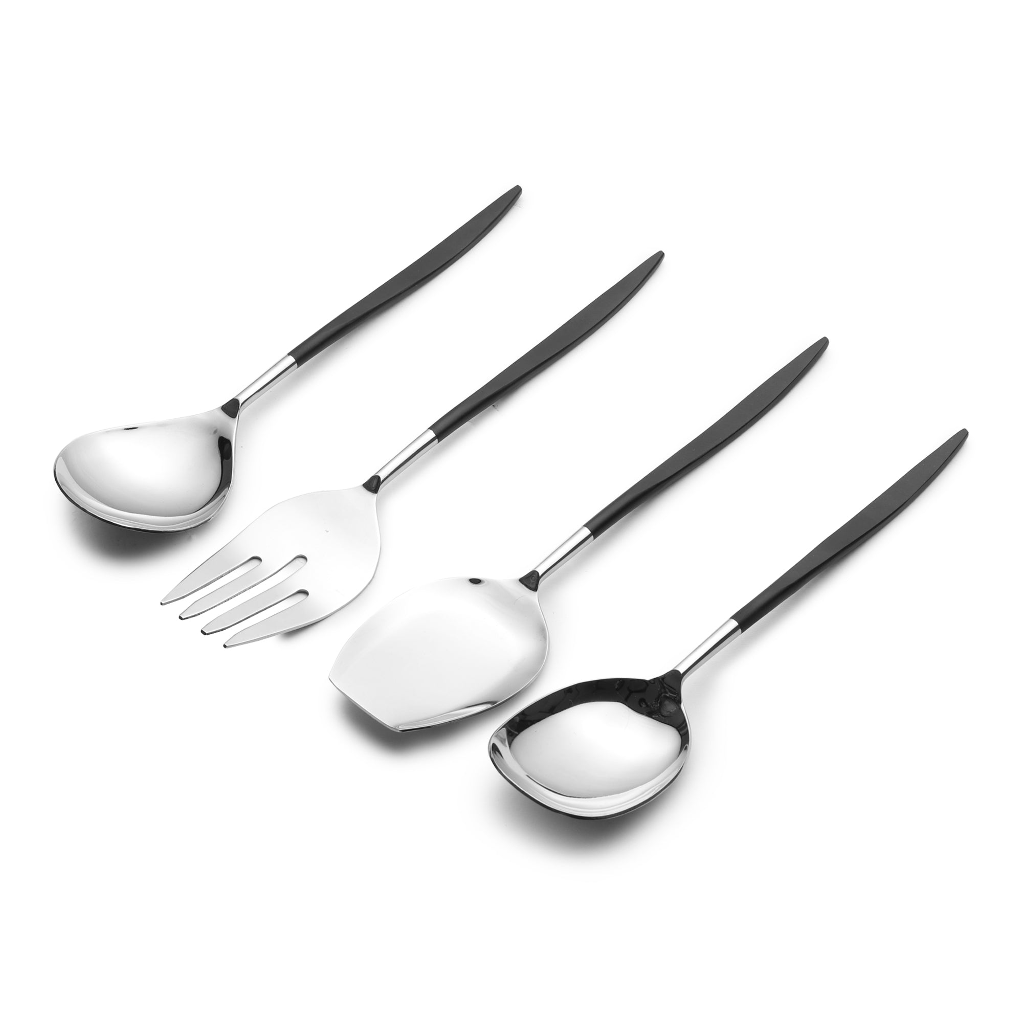 Midnight Opulence Silver Serving set