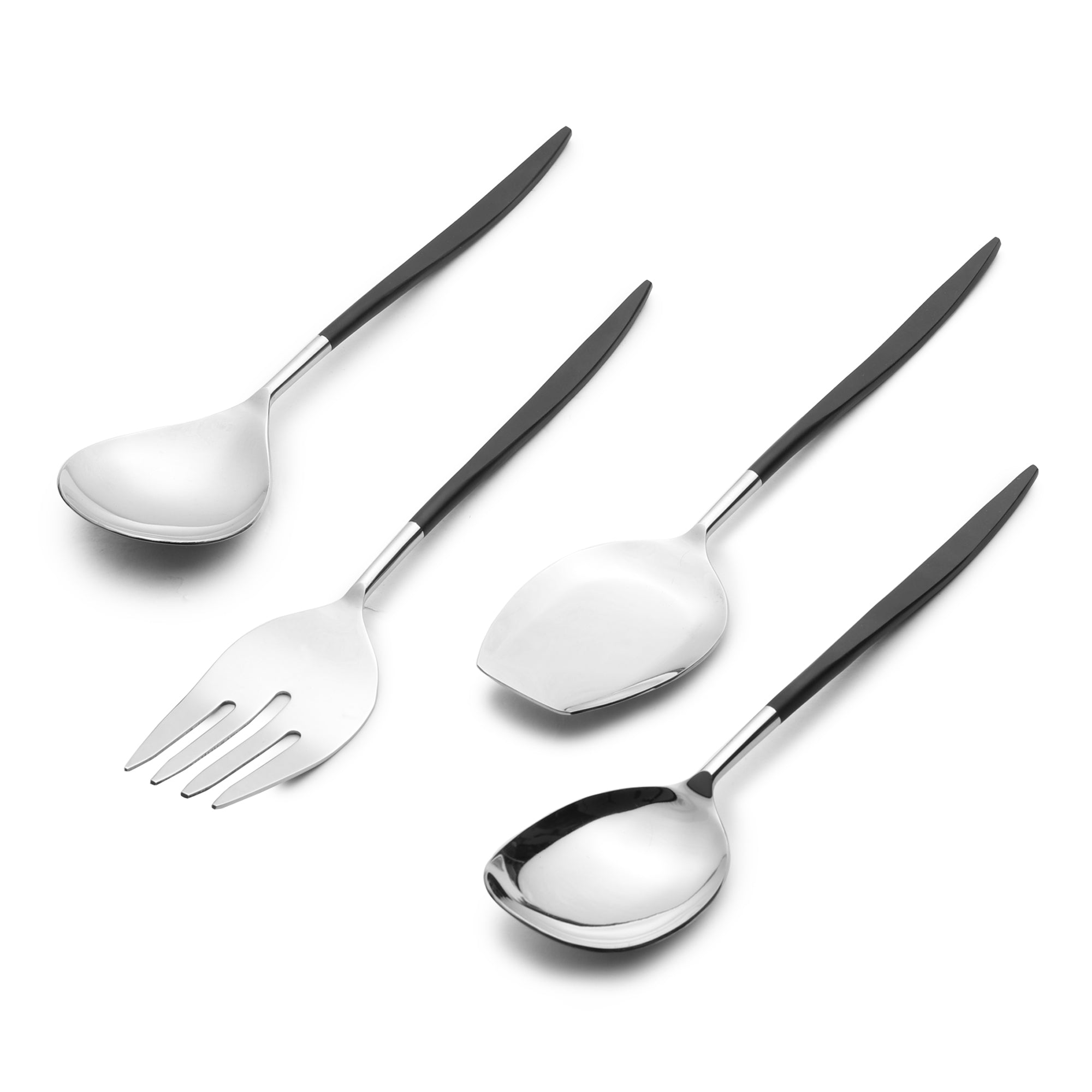 Midnight Opulence Silver Serving set