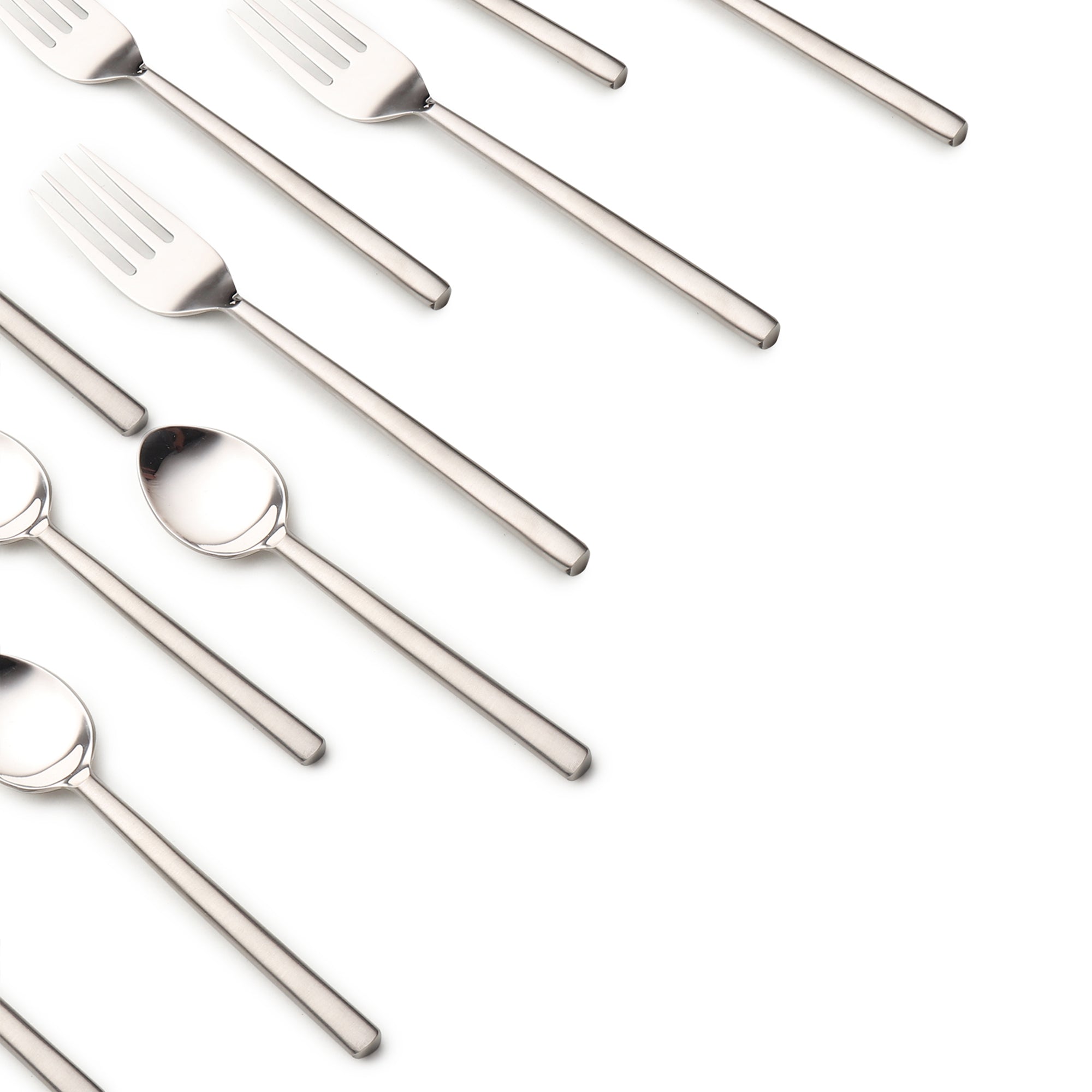 Radiant Reflections Silver & Gold Cutlery Set of 24