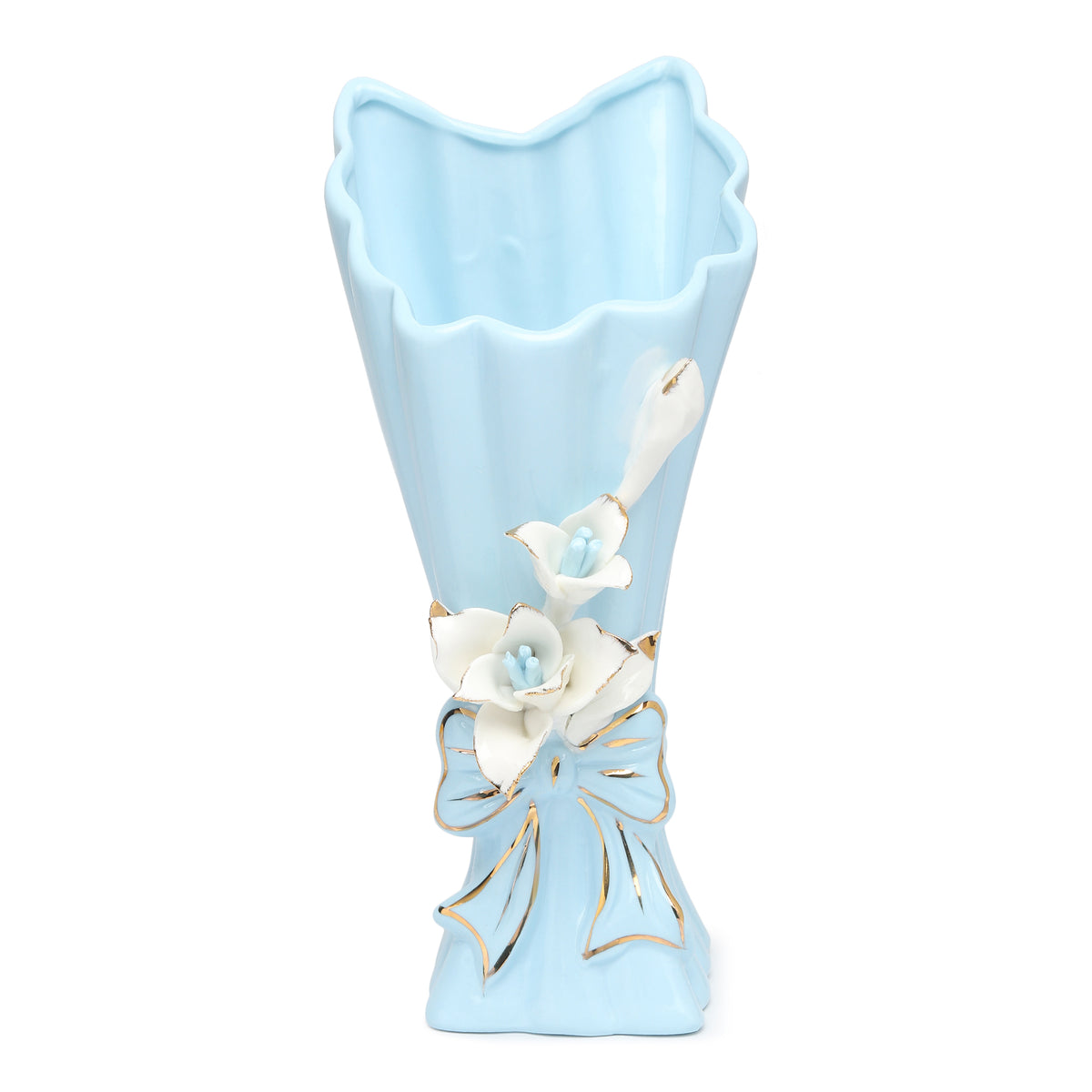 Isolde Fleur Big Blue Porcelain Vase