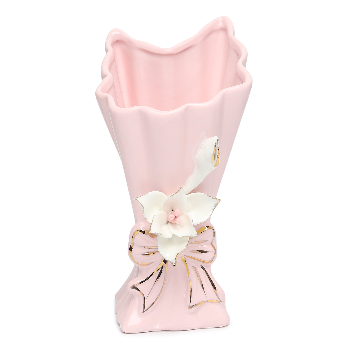Isolde Fleur Small Pink Porcelain Vase
