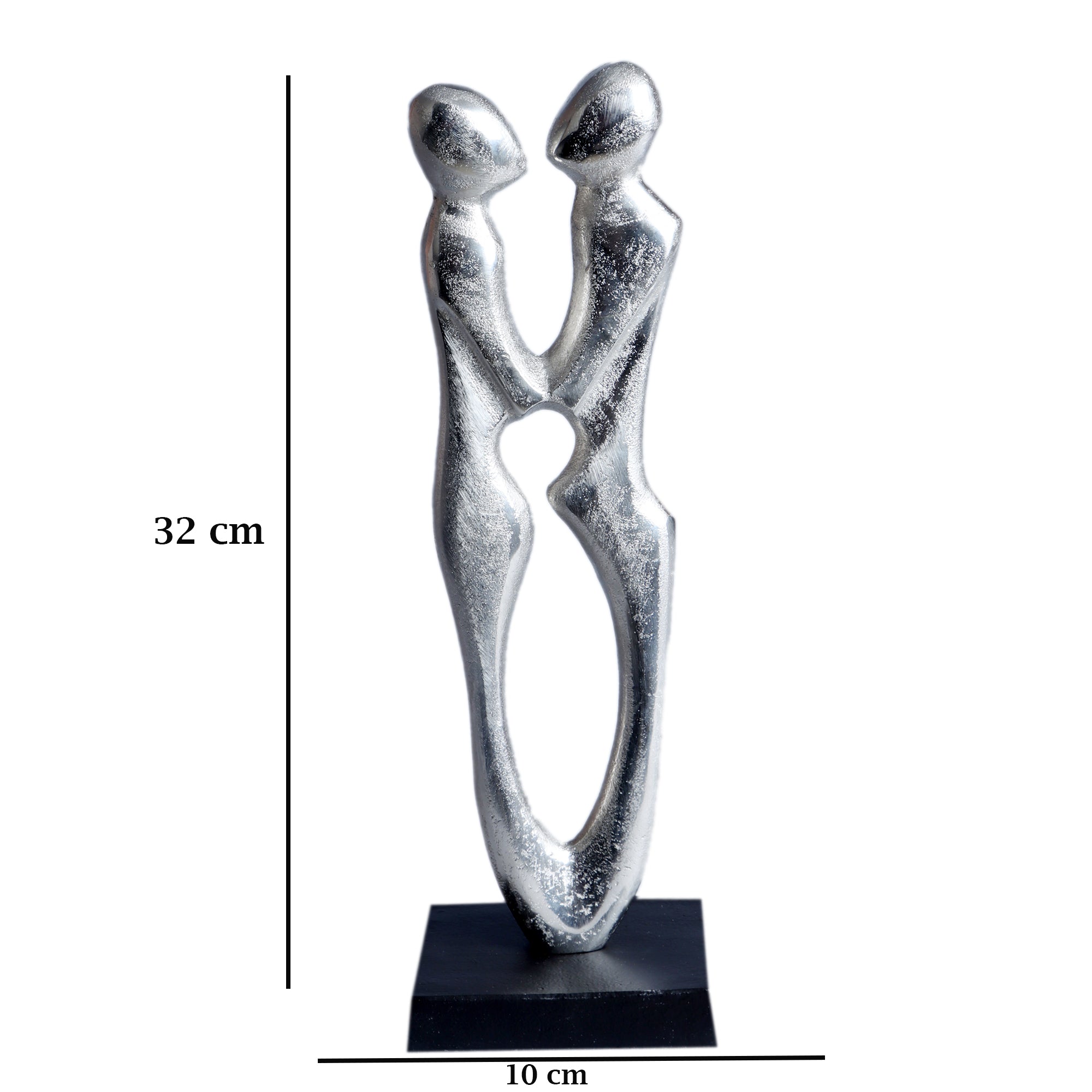 Couple Statue Silver