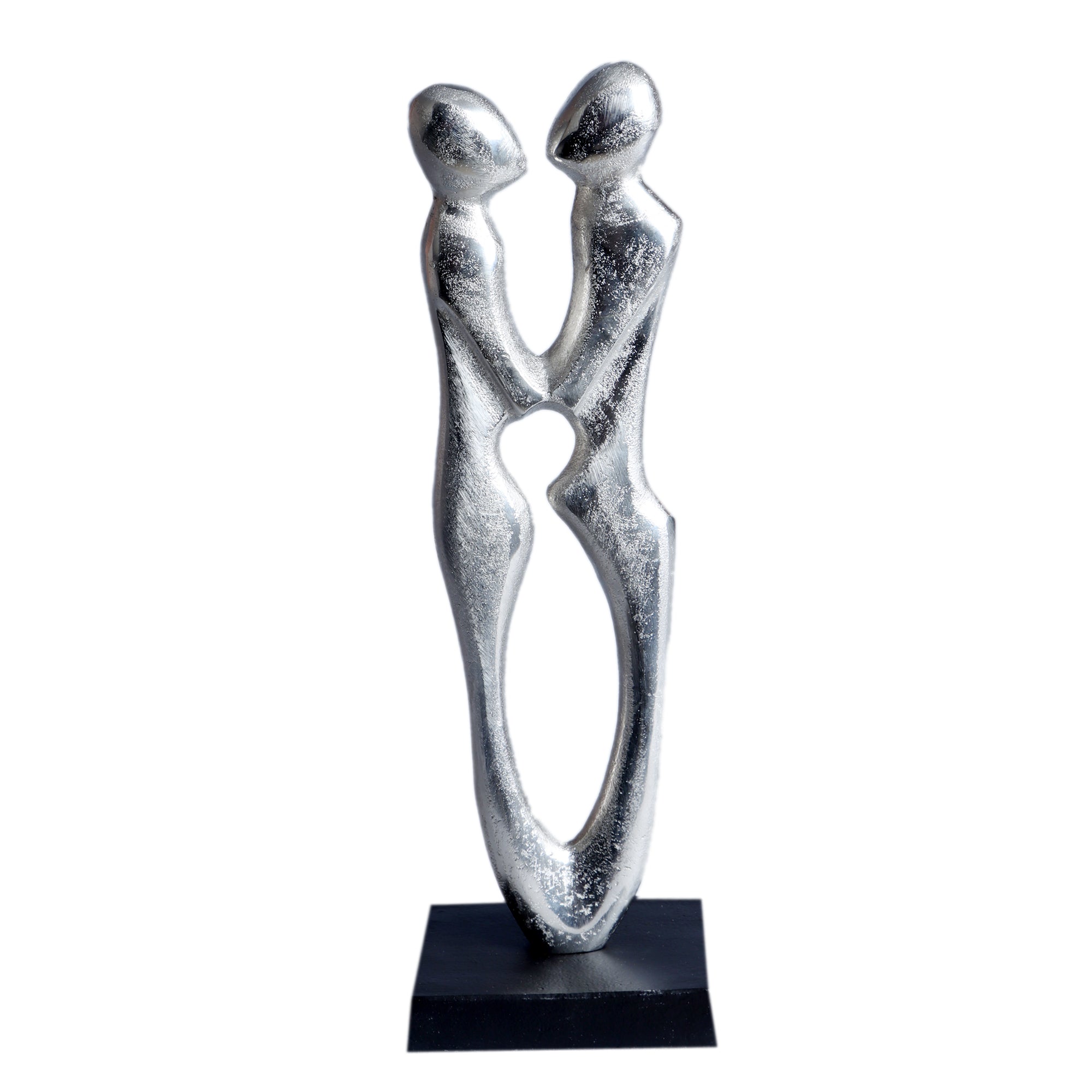 Couple Statue Silver