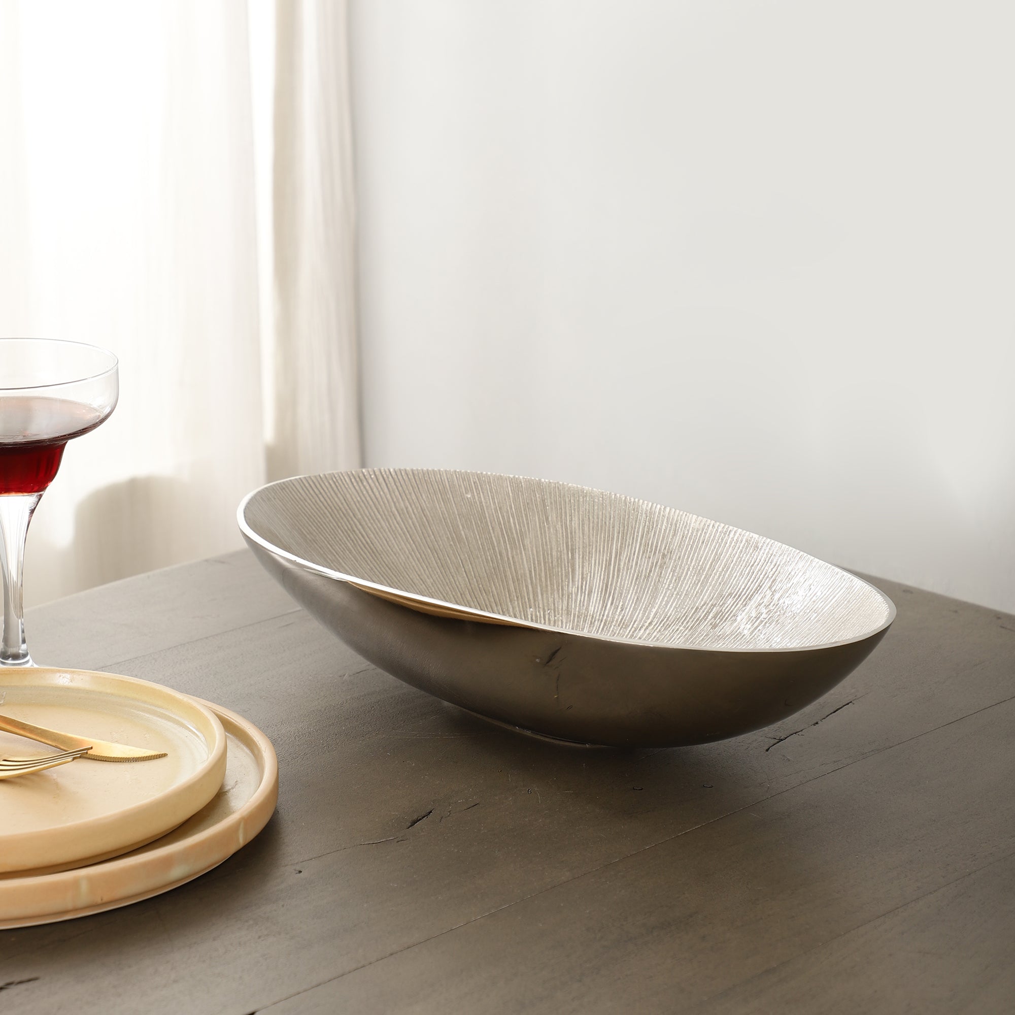 The Shining Silver Accent Bowl