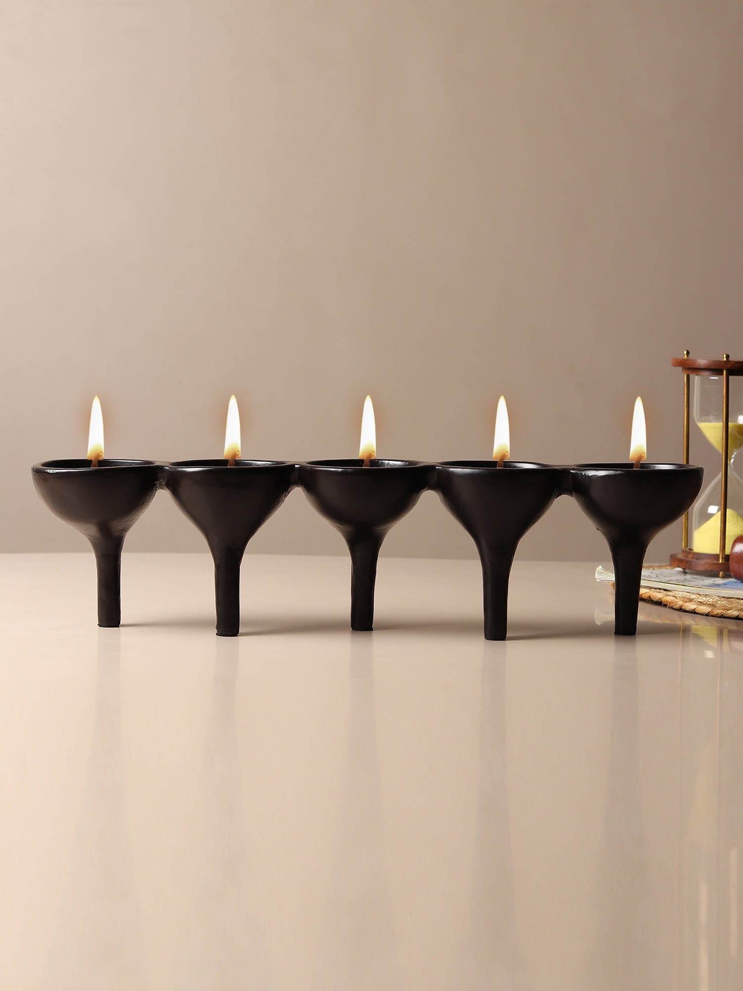 Decorative T-light Holder, Decorative Tabletop T-Light Holder, Metal T-Light holder 