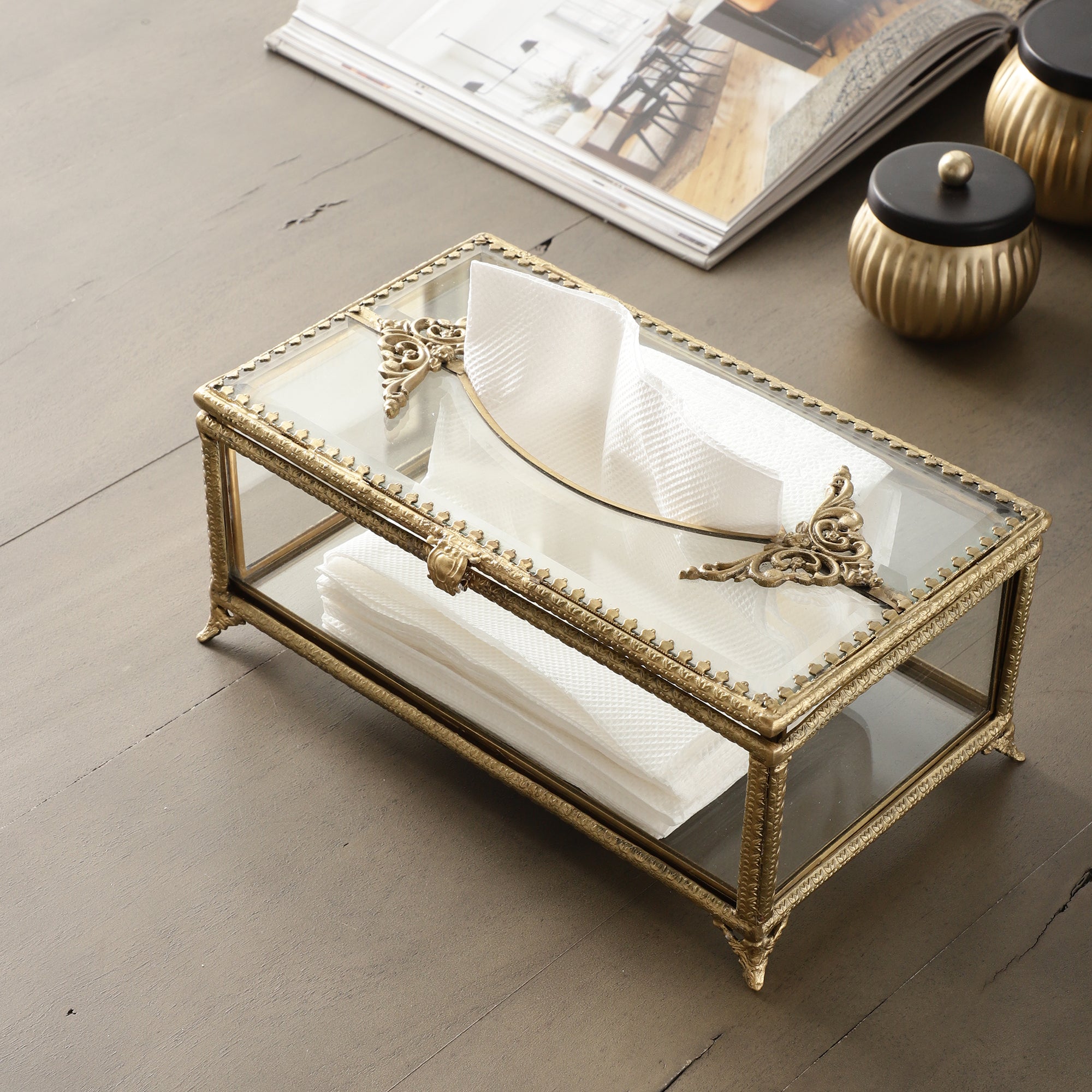 Napkin holder, Tissue Holder, Glass Napkin Holder,Kitchen articles, Kitchen Accessories Organizer