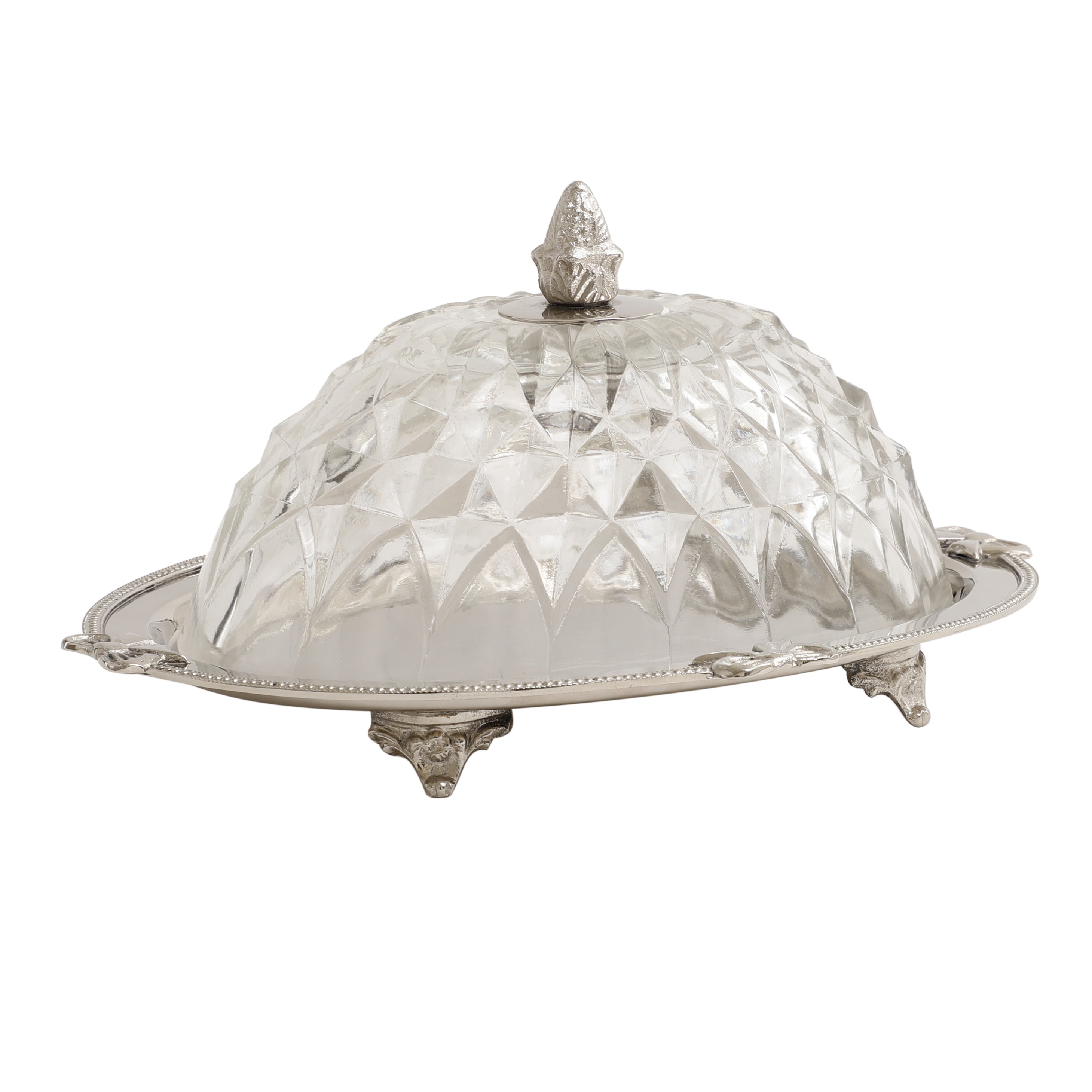 Crown Tier Crystal Cake Dome