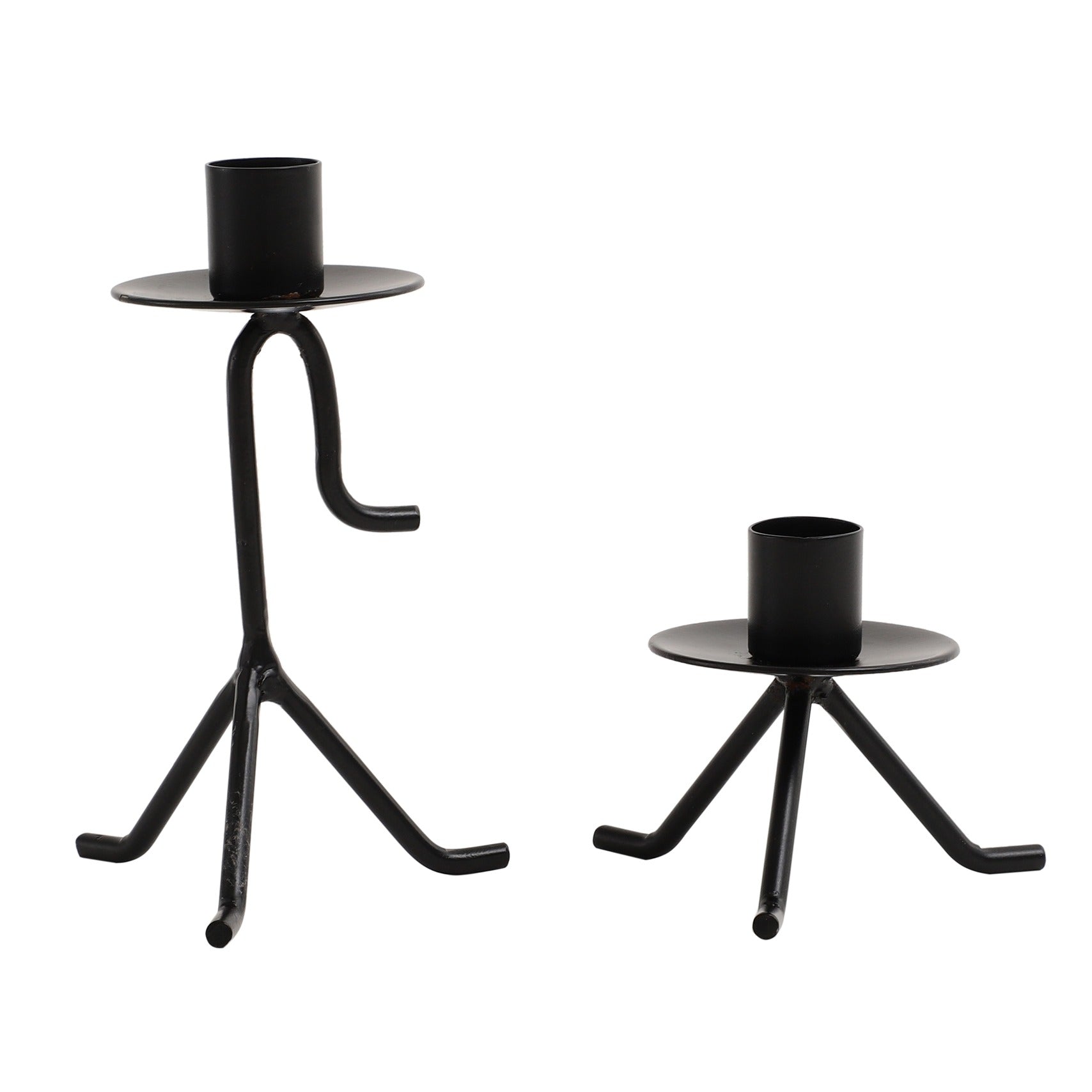 Marquesa Glow Candle Holders In Black