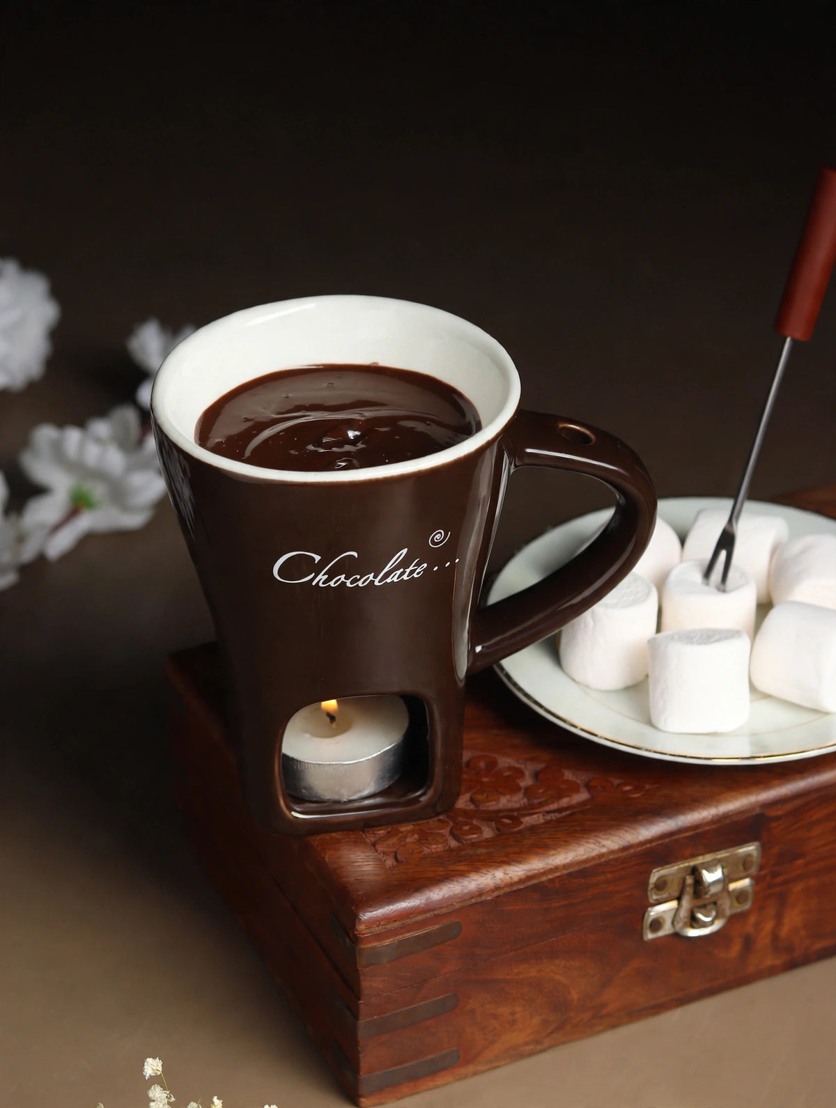 Choc Affair Fondue Cup Brown