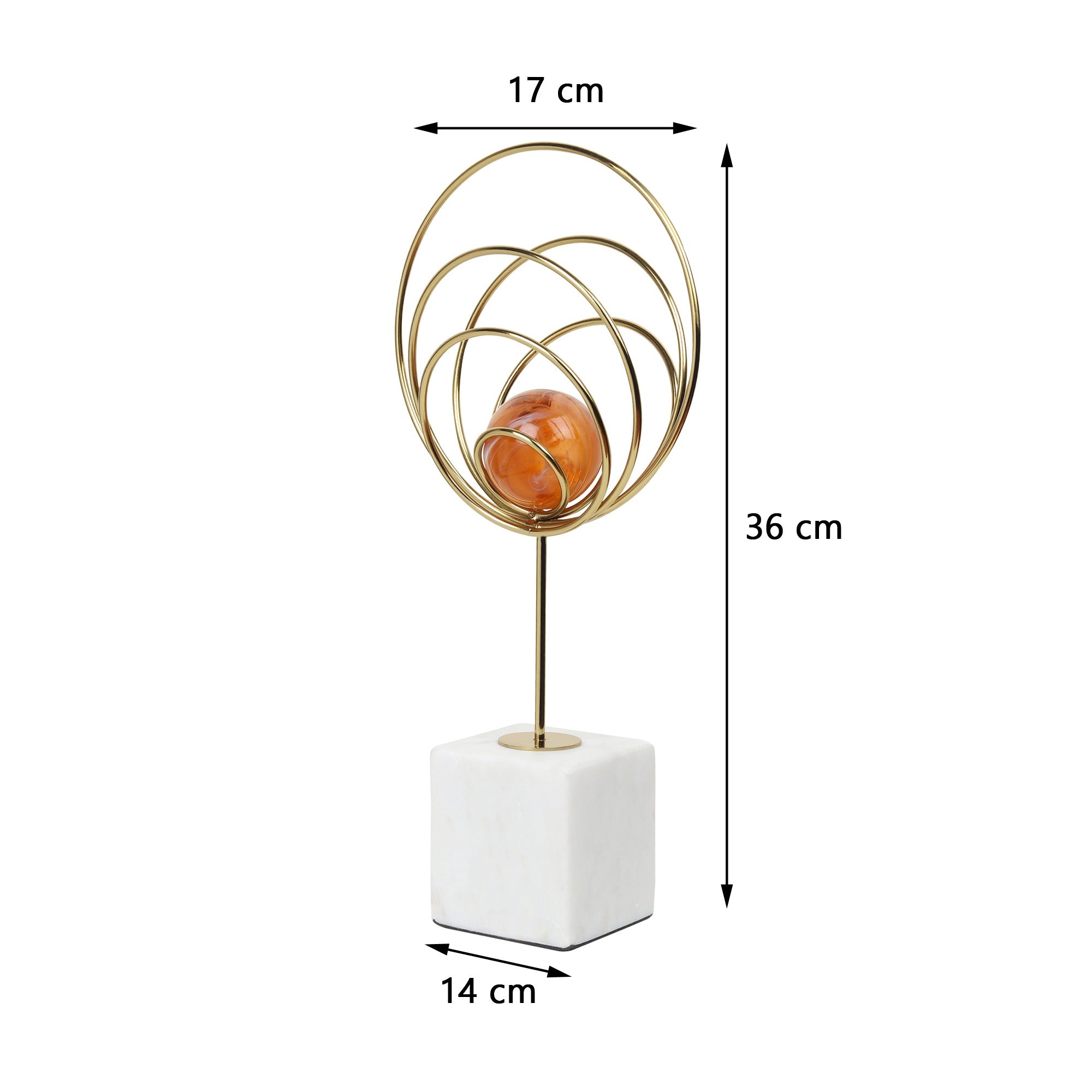 Aurora Gold Rings Accent Piece Peach