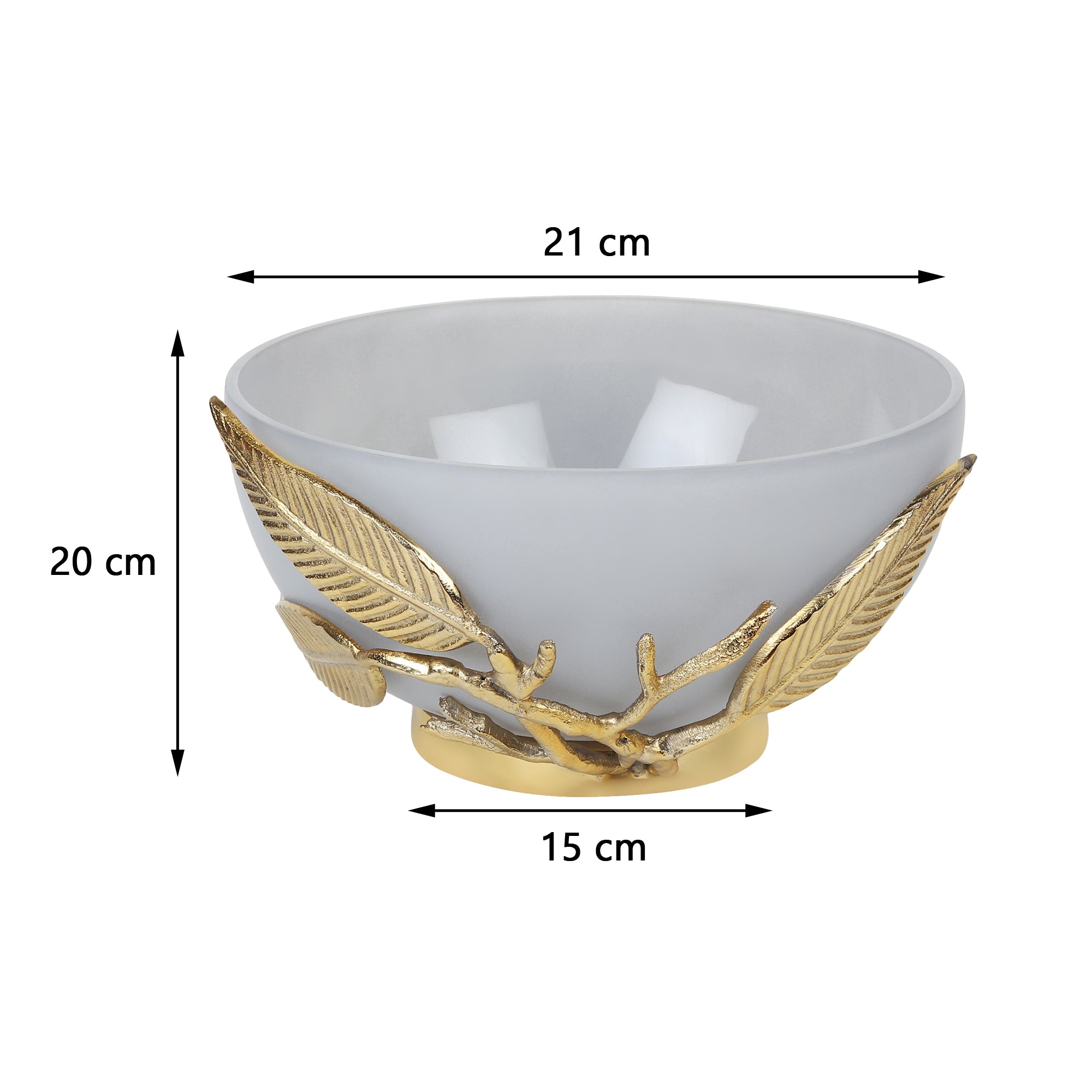 Enchanted Vine Glass Serving Bowl