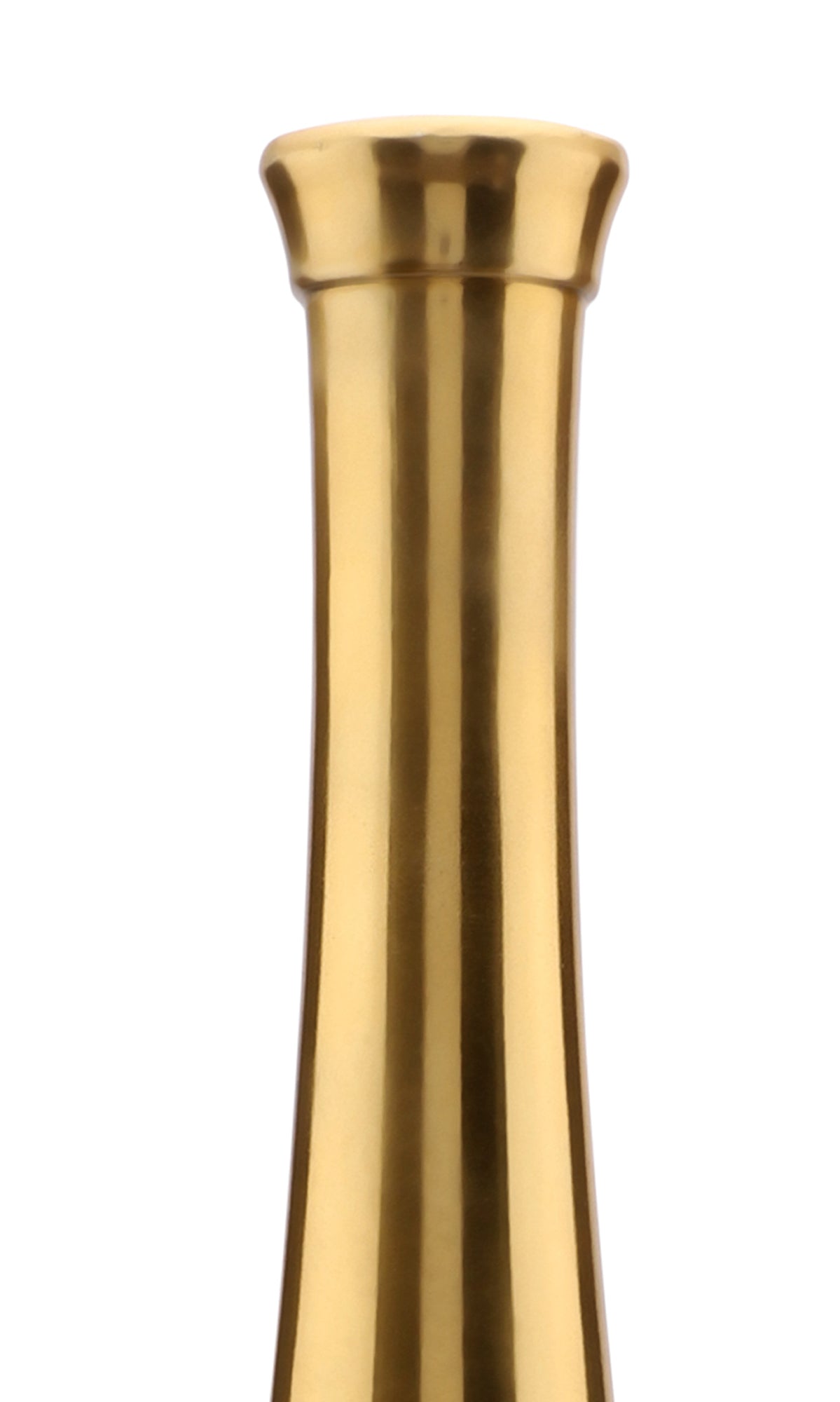 Champagne large Bottle Vase-Scarlet Red & Gold