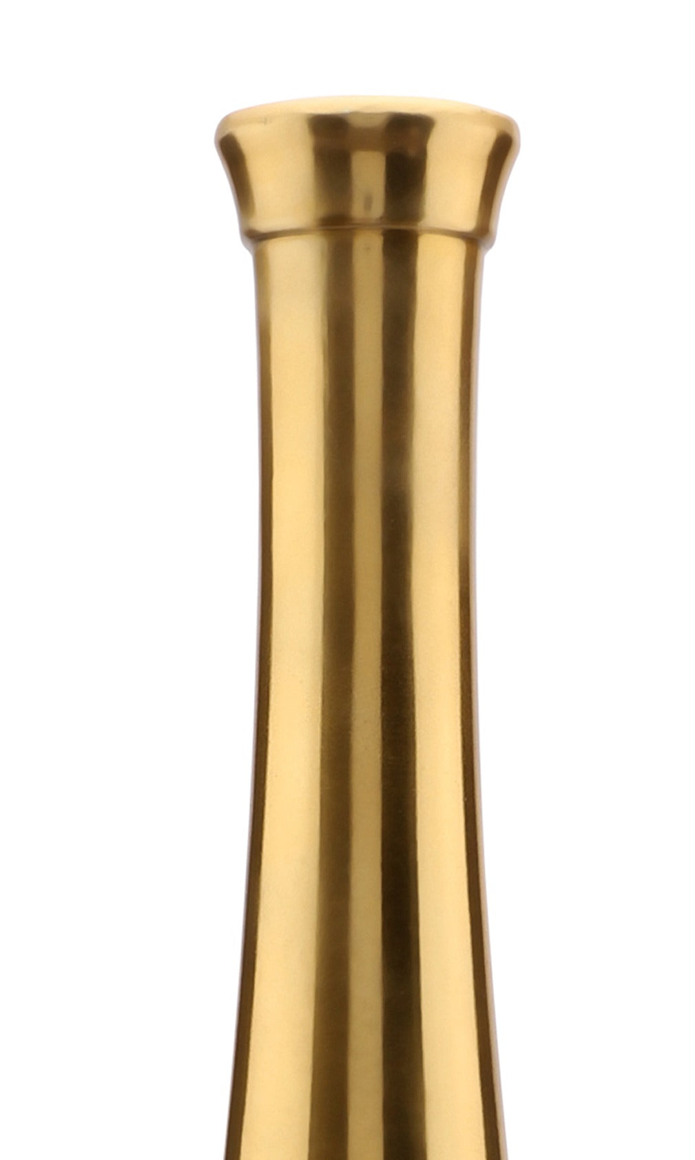 Champagne large Bottle Vase in Red & Gold